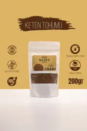 Keten Tohumu 200 gr - Flax Seed 200 gr - Glütensiz-Gluten Free-Doğal-Natural