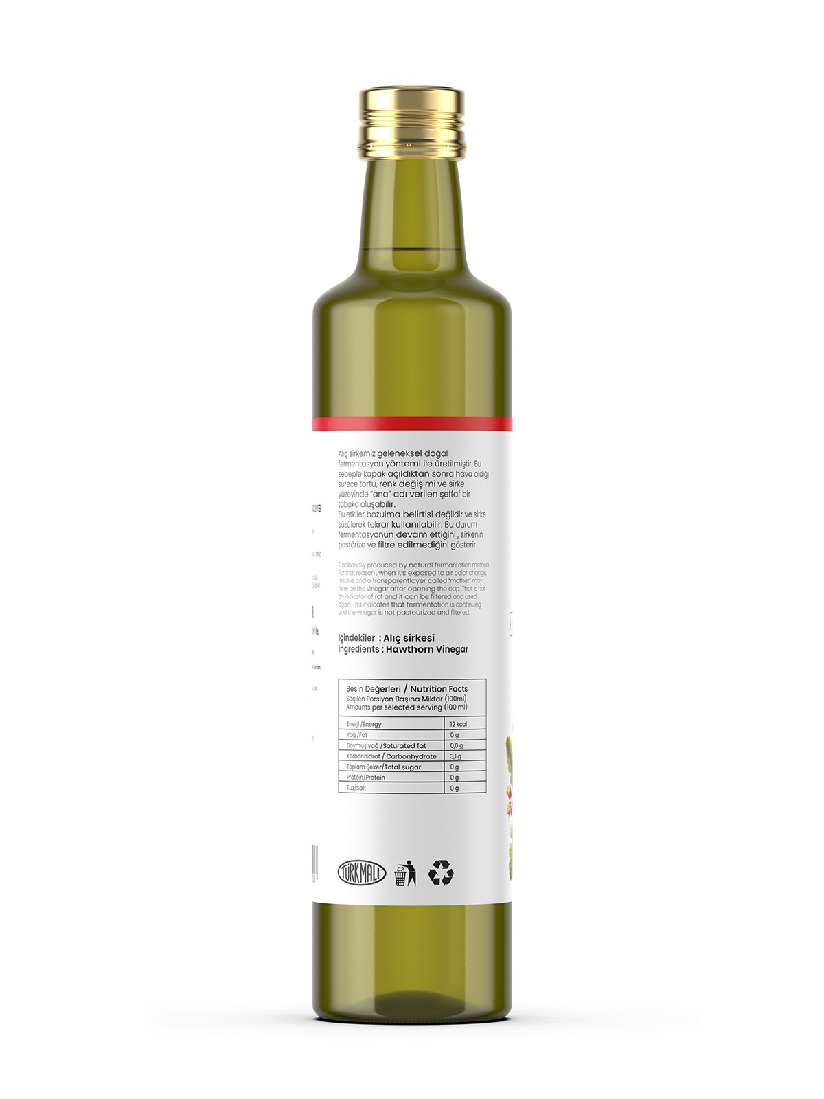 Alıç Sirkesi Doğal Fermentasyon 500 ML