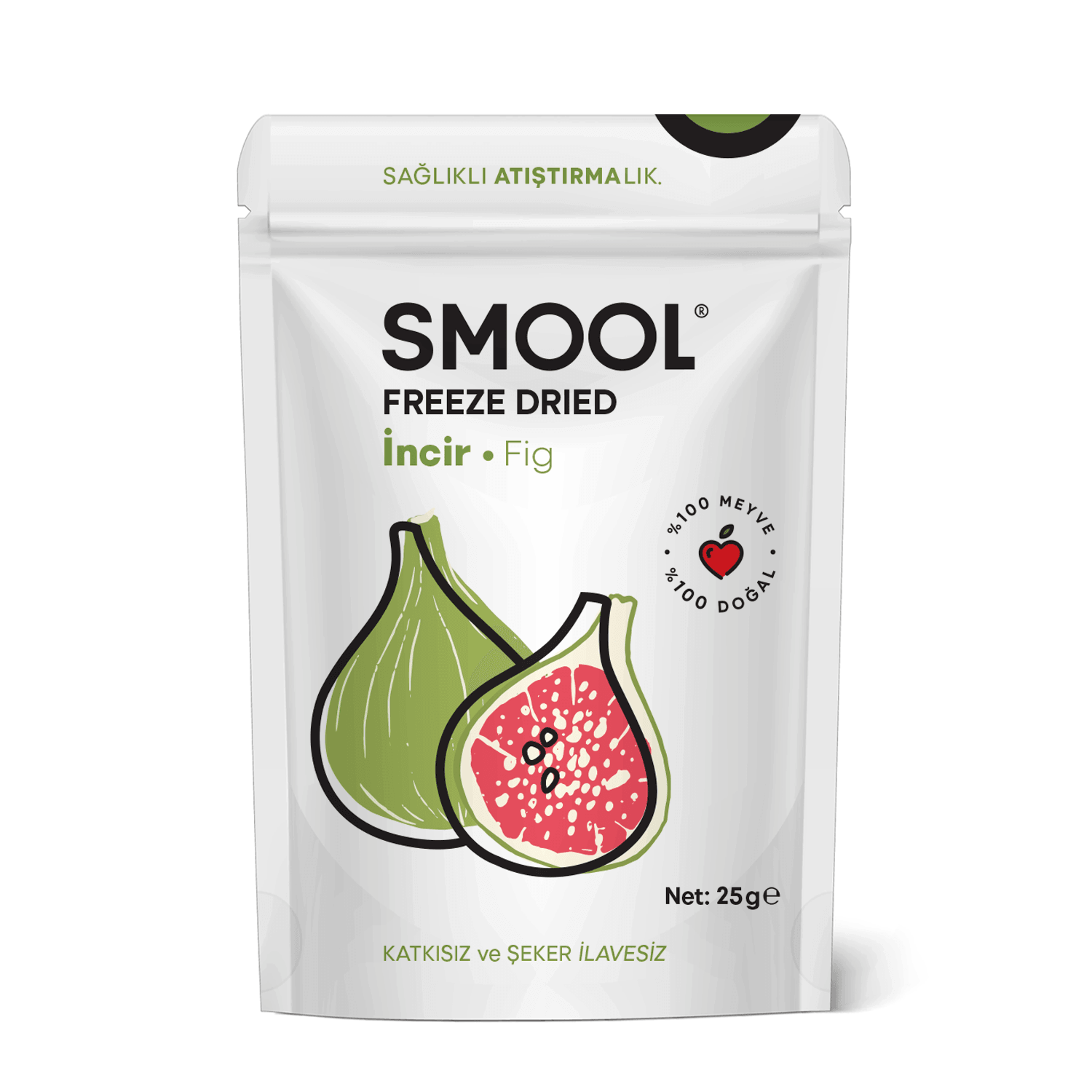 SMOOL Freeze Dried Yeşil İncir (Dilim)