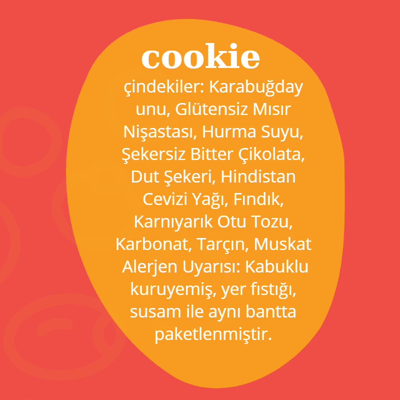 Cookie (Vegan-Şekersiz-Glütensiz)