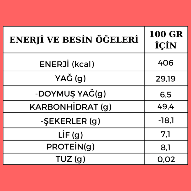 Cookie Bar (Vegan-Şekersiz-Glütensiz)