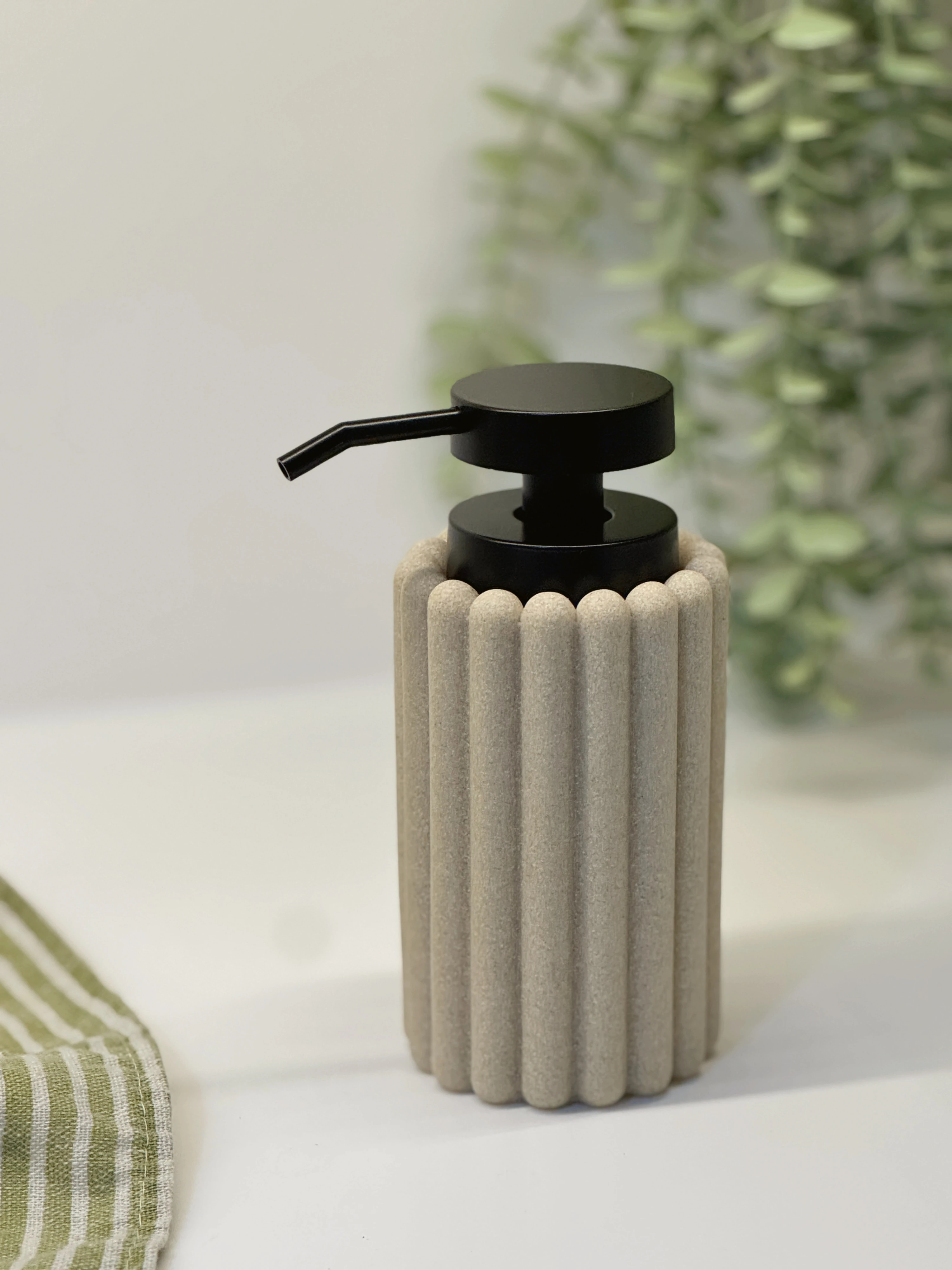 Bej Soft Polyresin Sabunluk