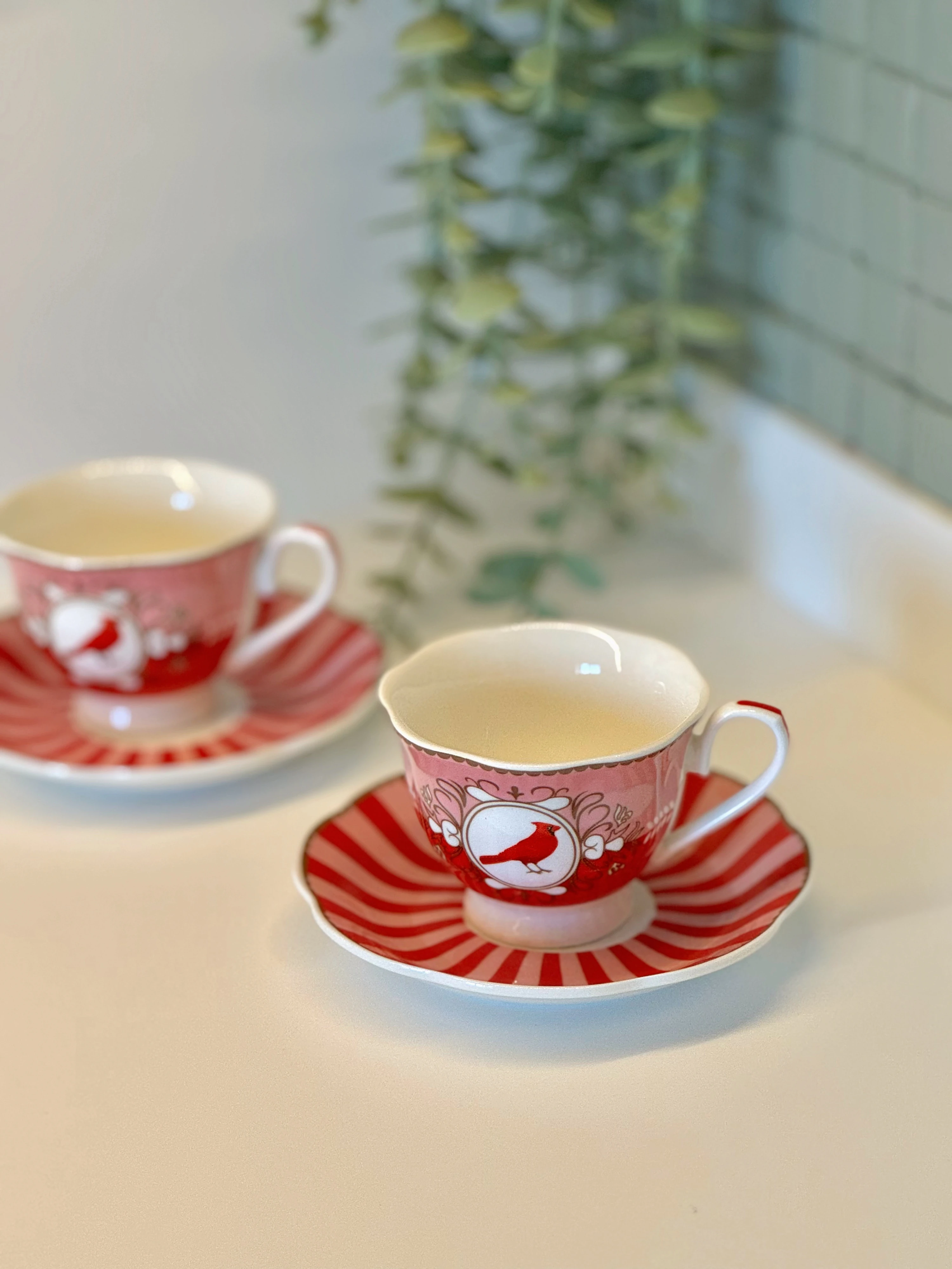 2'li Royal Bird Pink Fincan Takımı