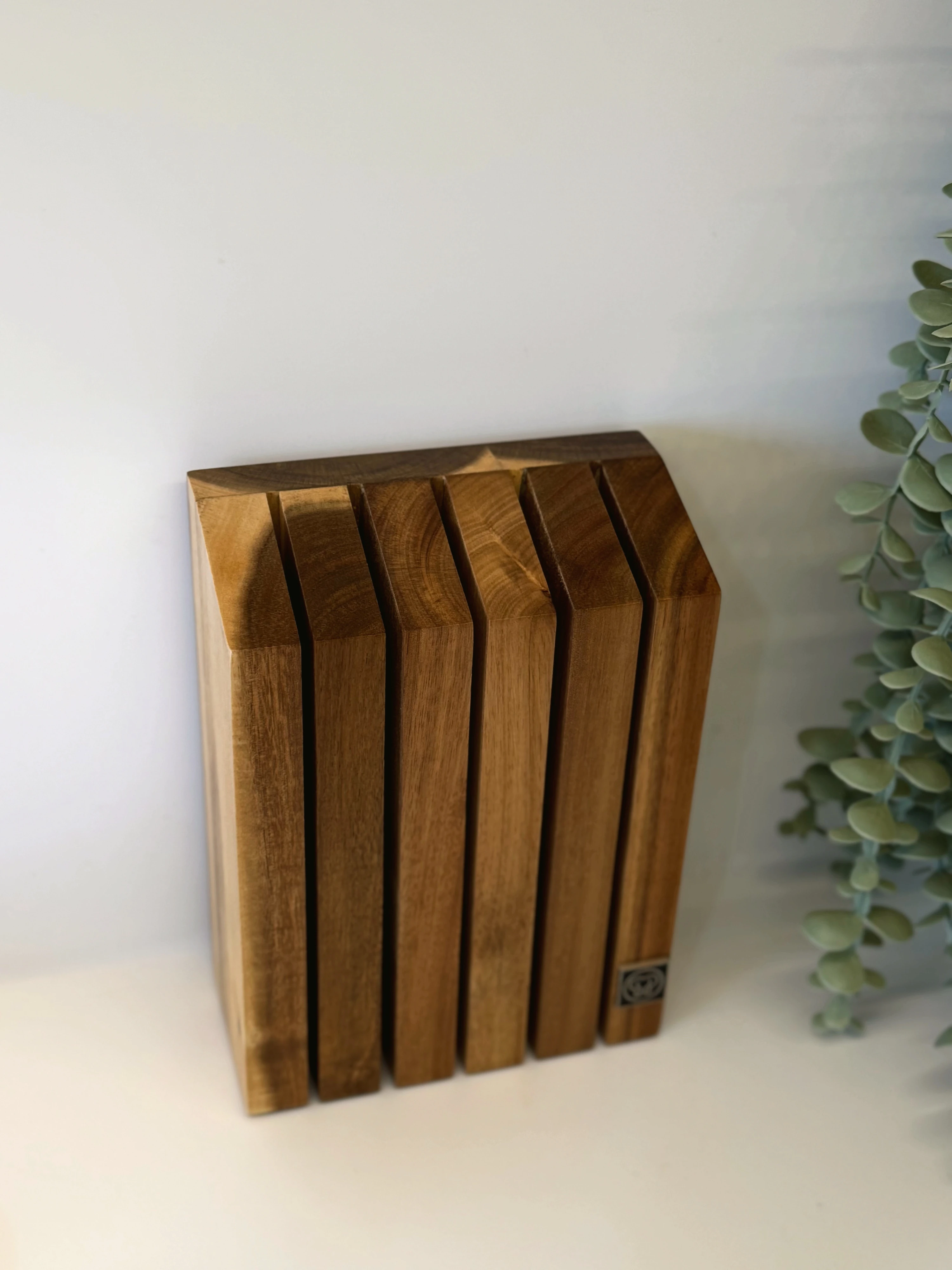 Akasya Mıknatıslı 5'li Bıçak Standı 