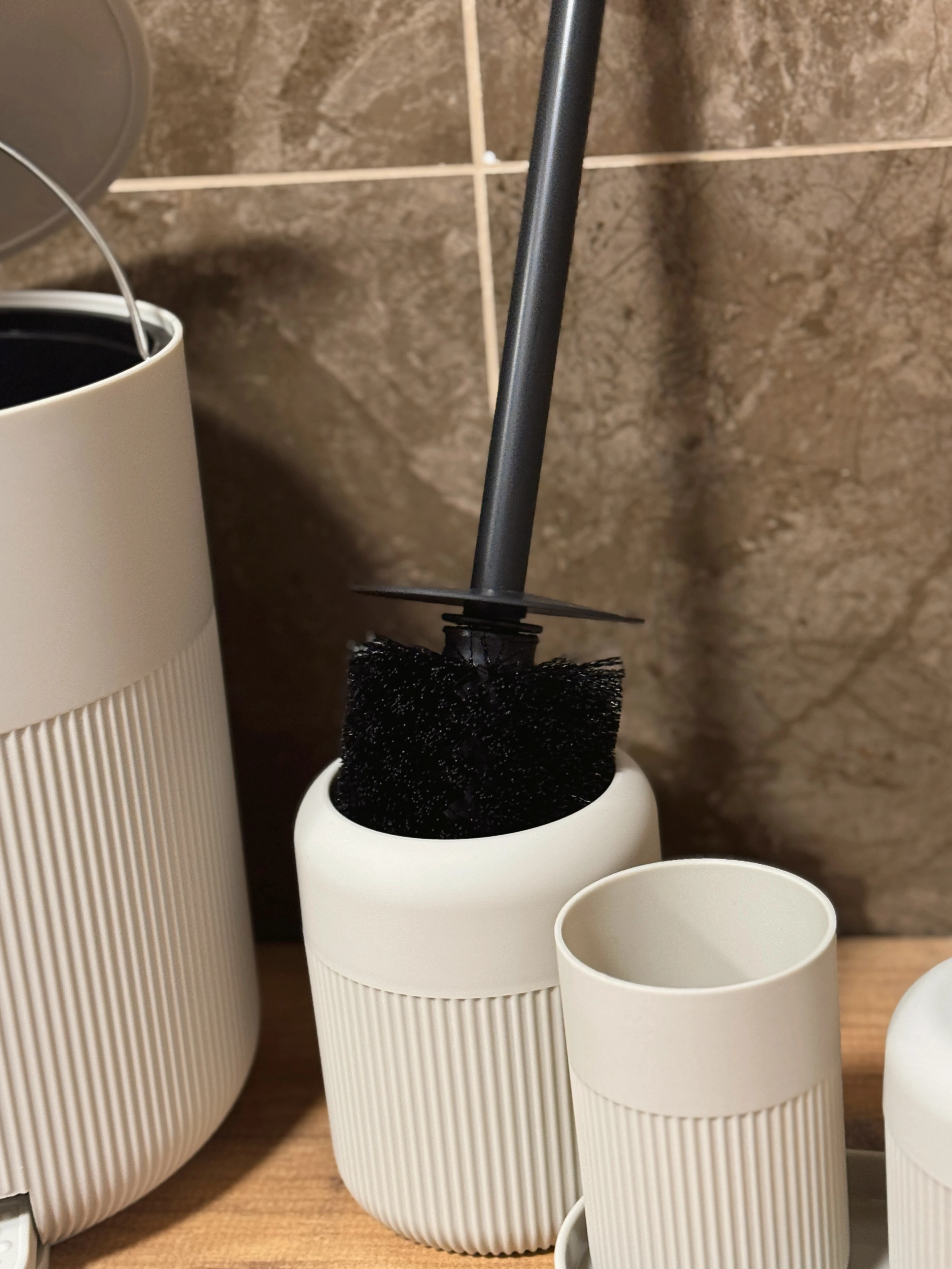 Urban Matte 5’li Banyo Seti Bej