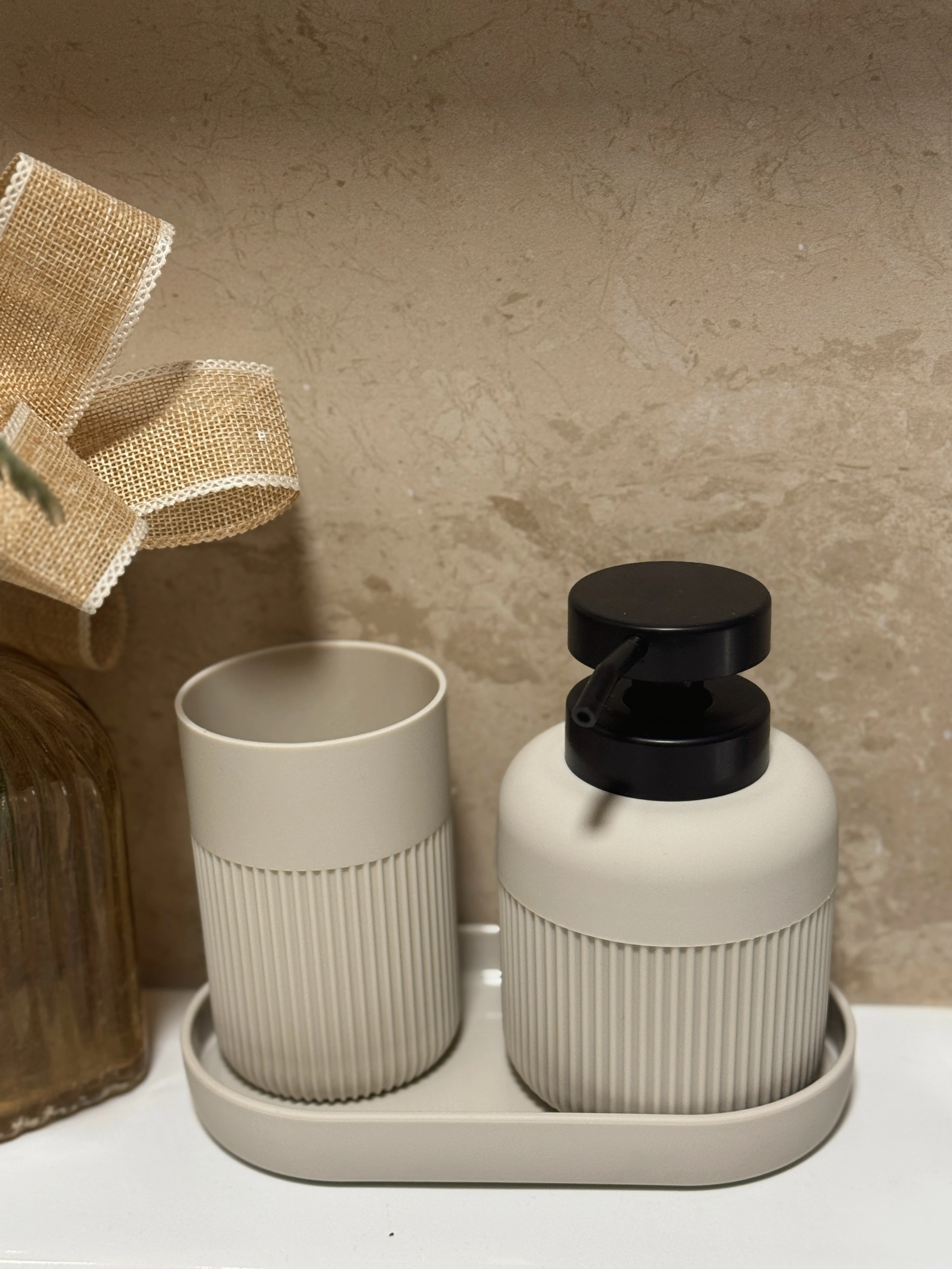 Urban Matte 5’li Banyo Seti Bej