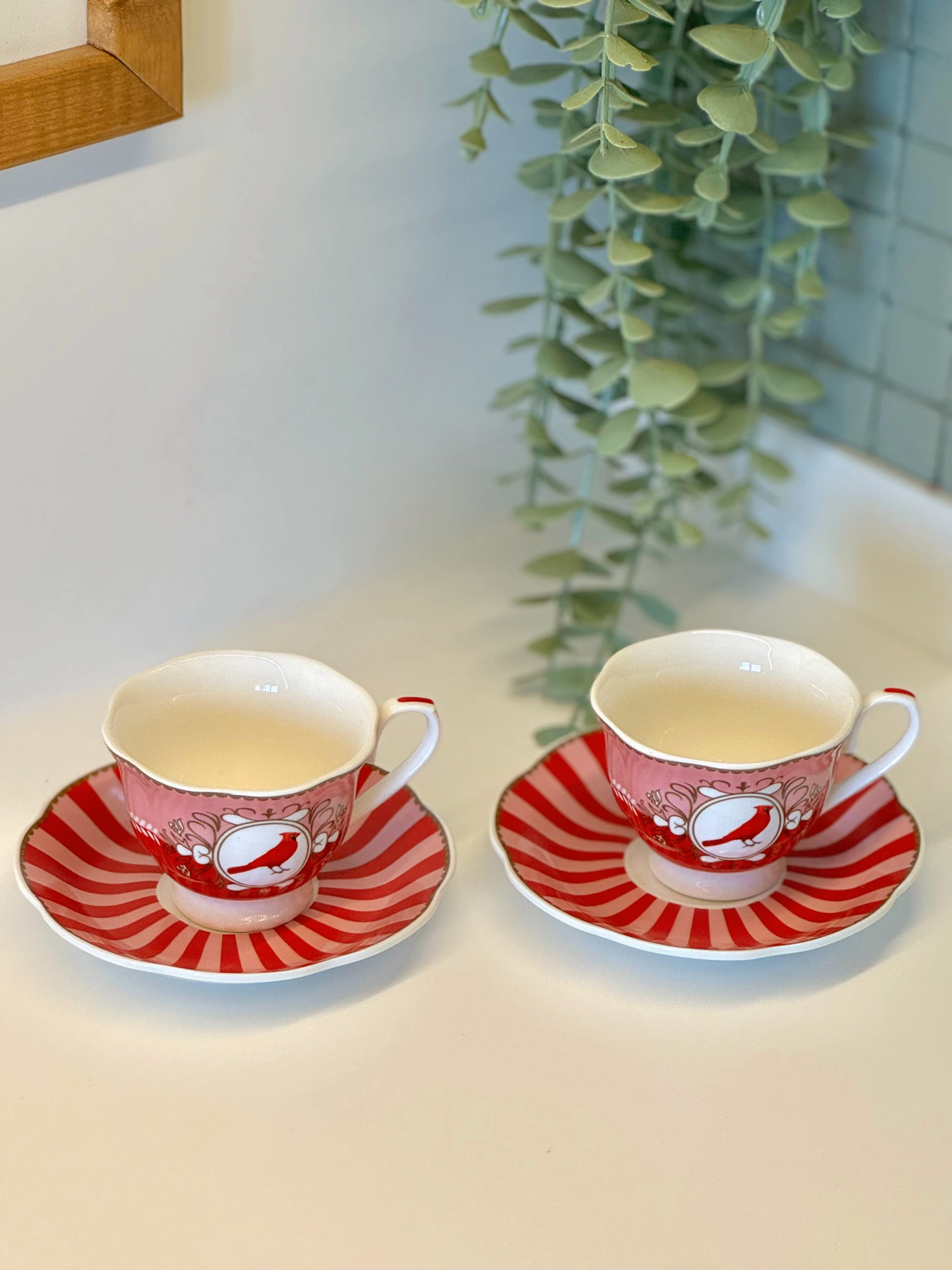 2'li Royal Bird Pink Fincan Takımı