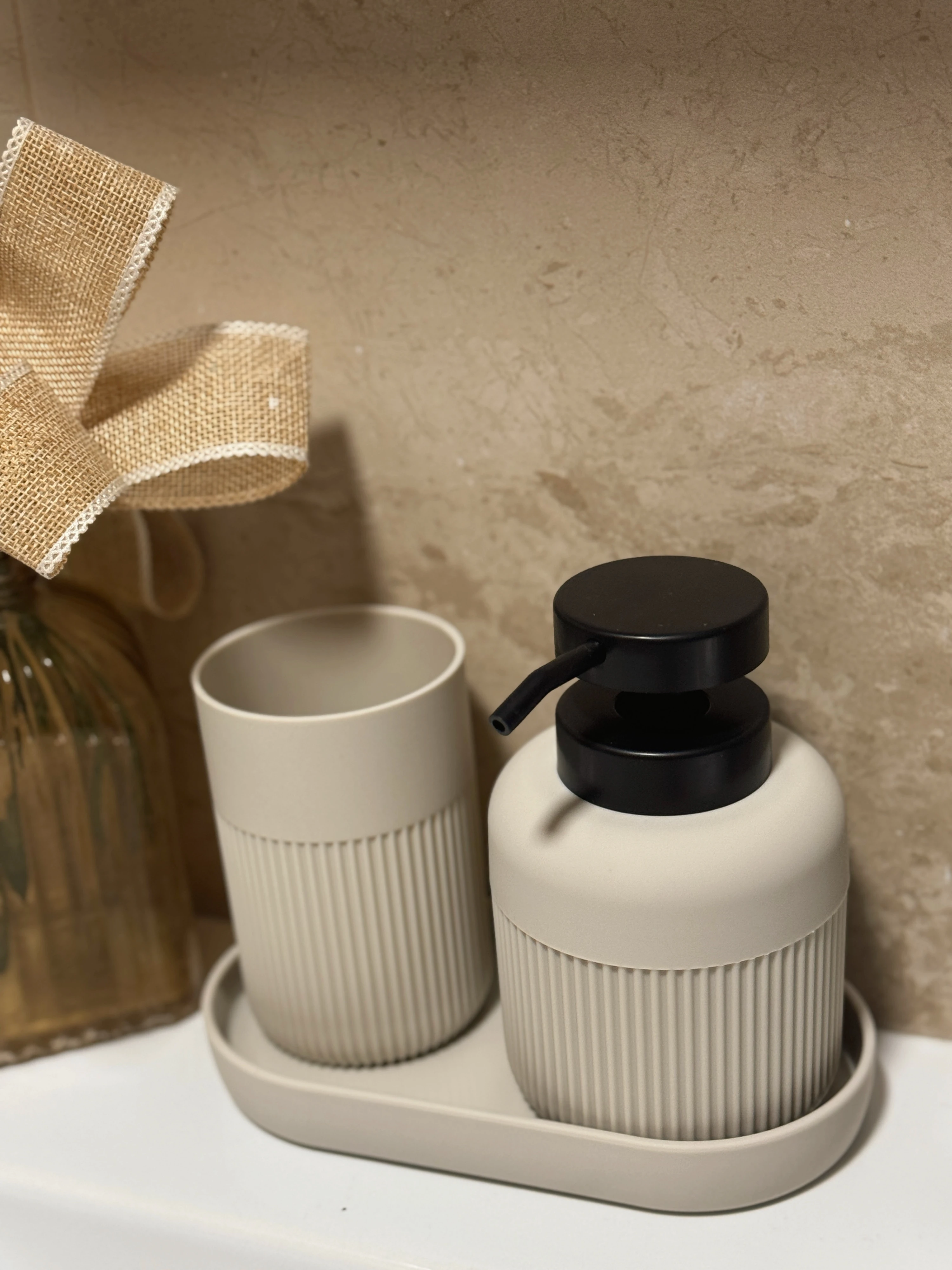 Urban Matte 5’li Banyo Seti Bej