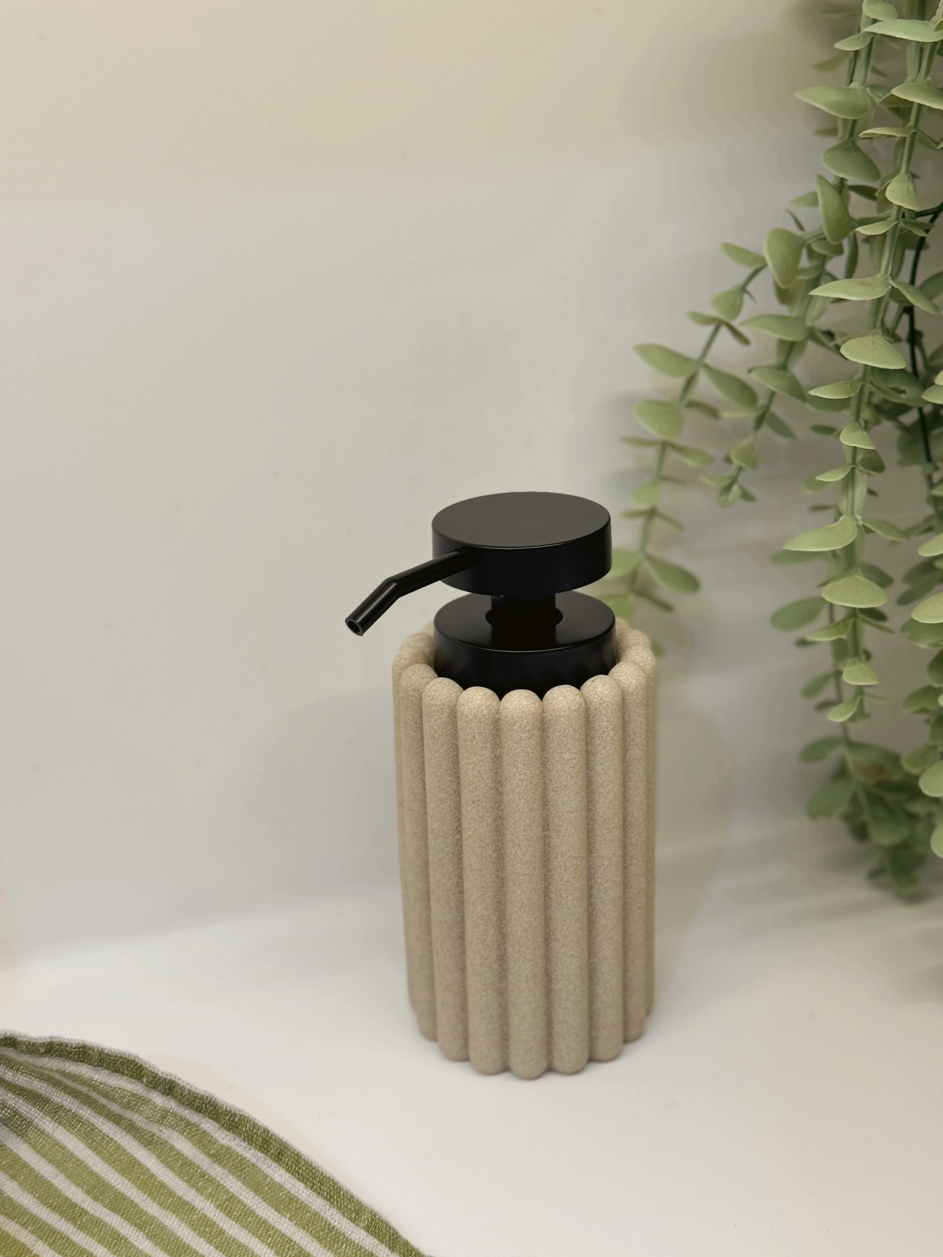 Bej Soft Polyresin Sabunluk