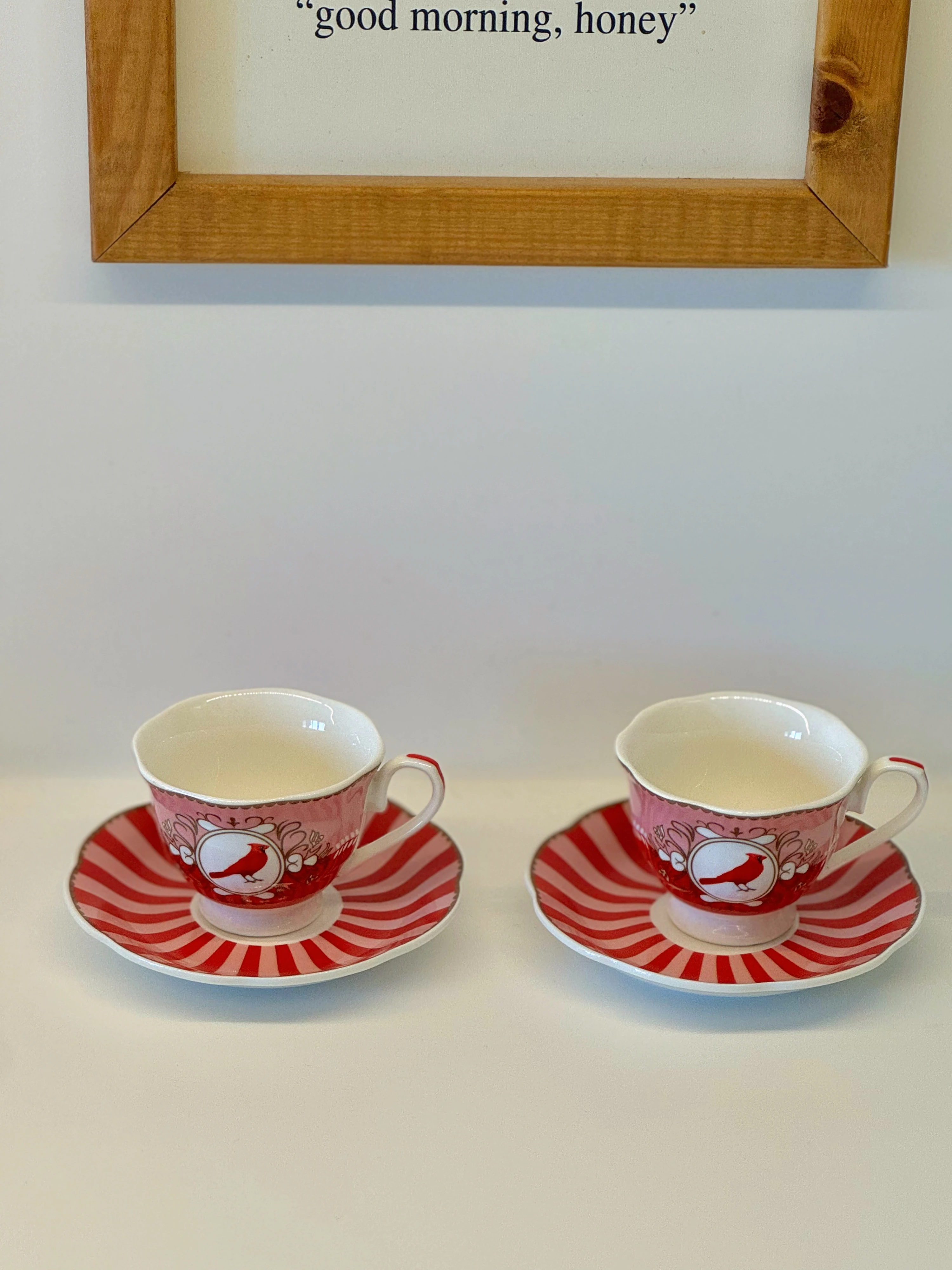 2'li Royal Bird Pink Fincan Takımı