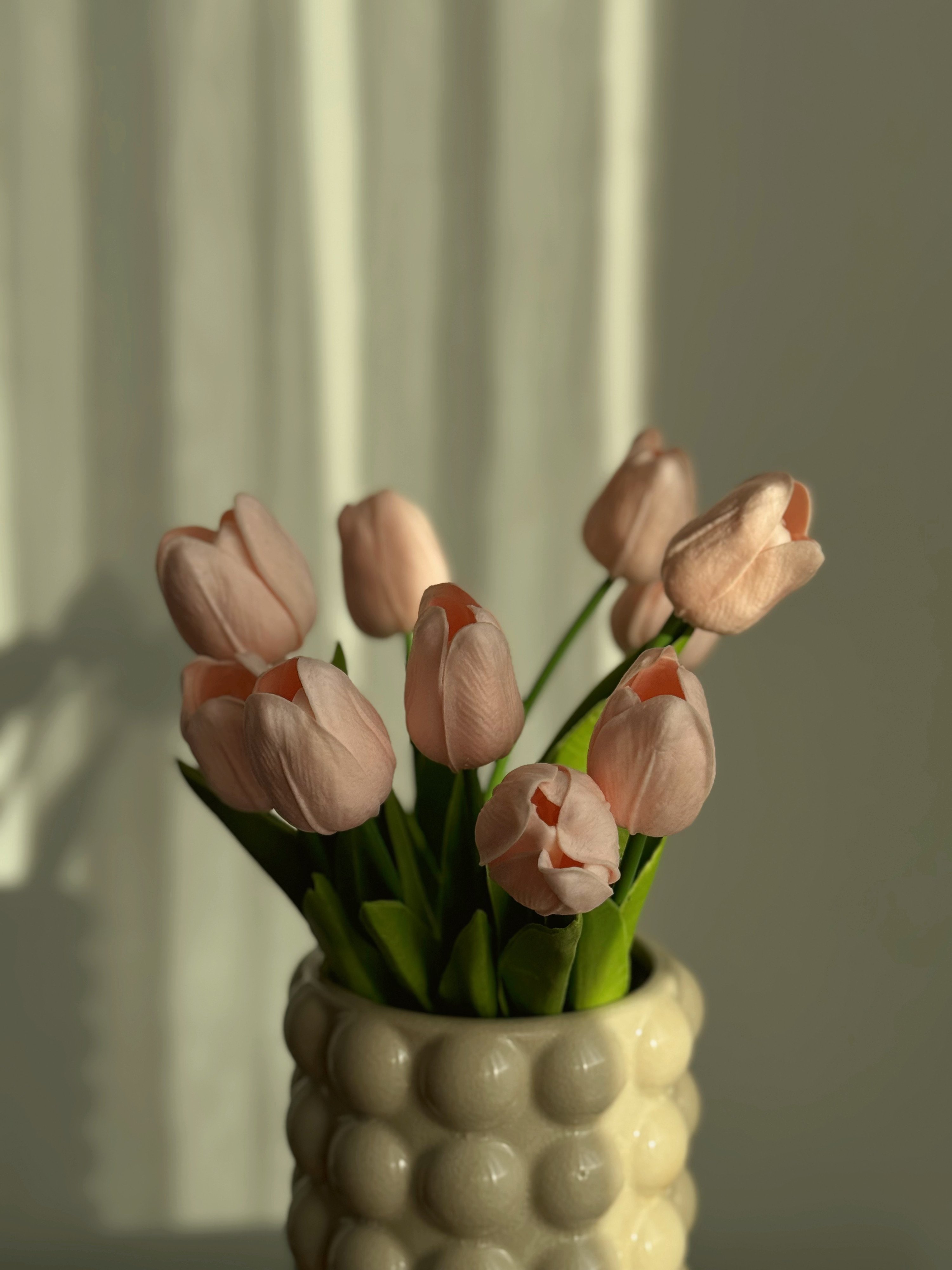 Dekoratif Islak Lale Buketi Pembe