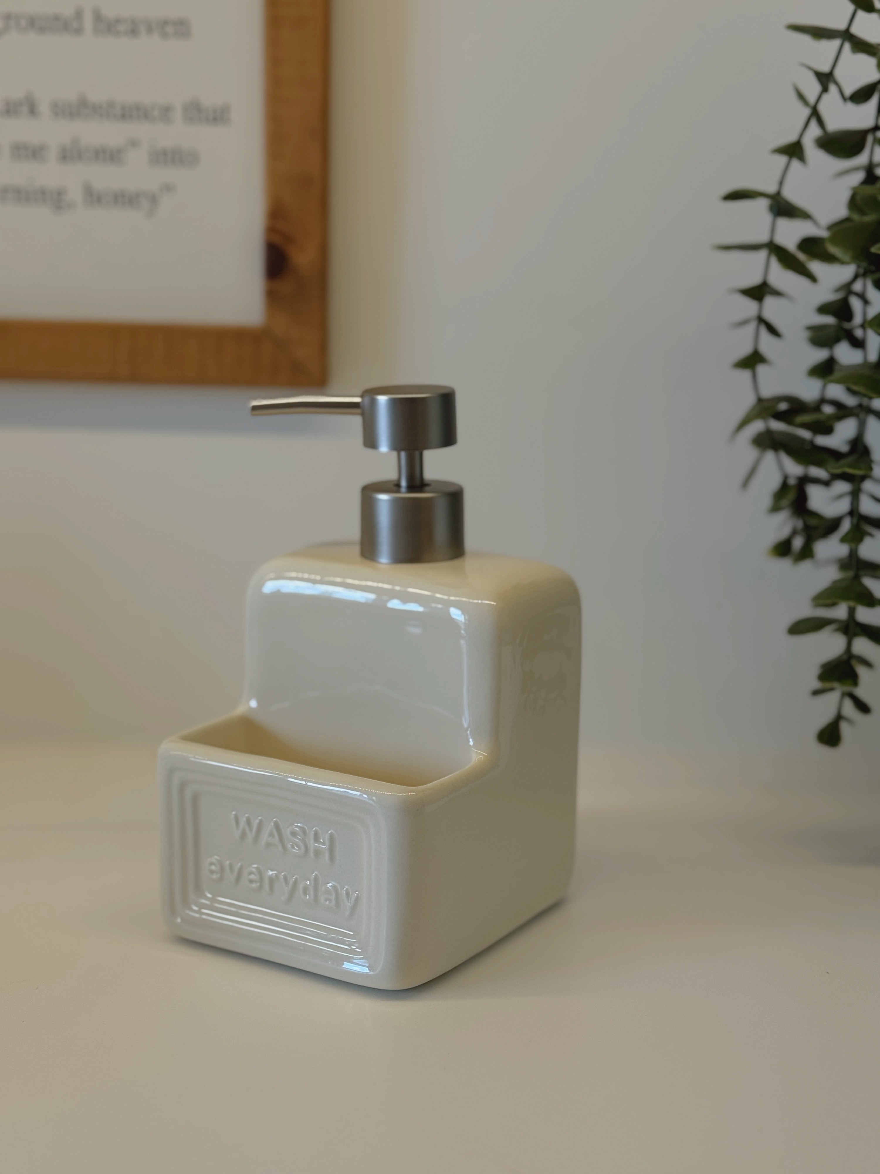 Wash Ön Hazneli Sabunluk Krem
