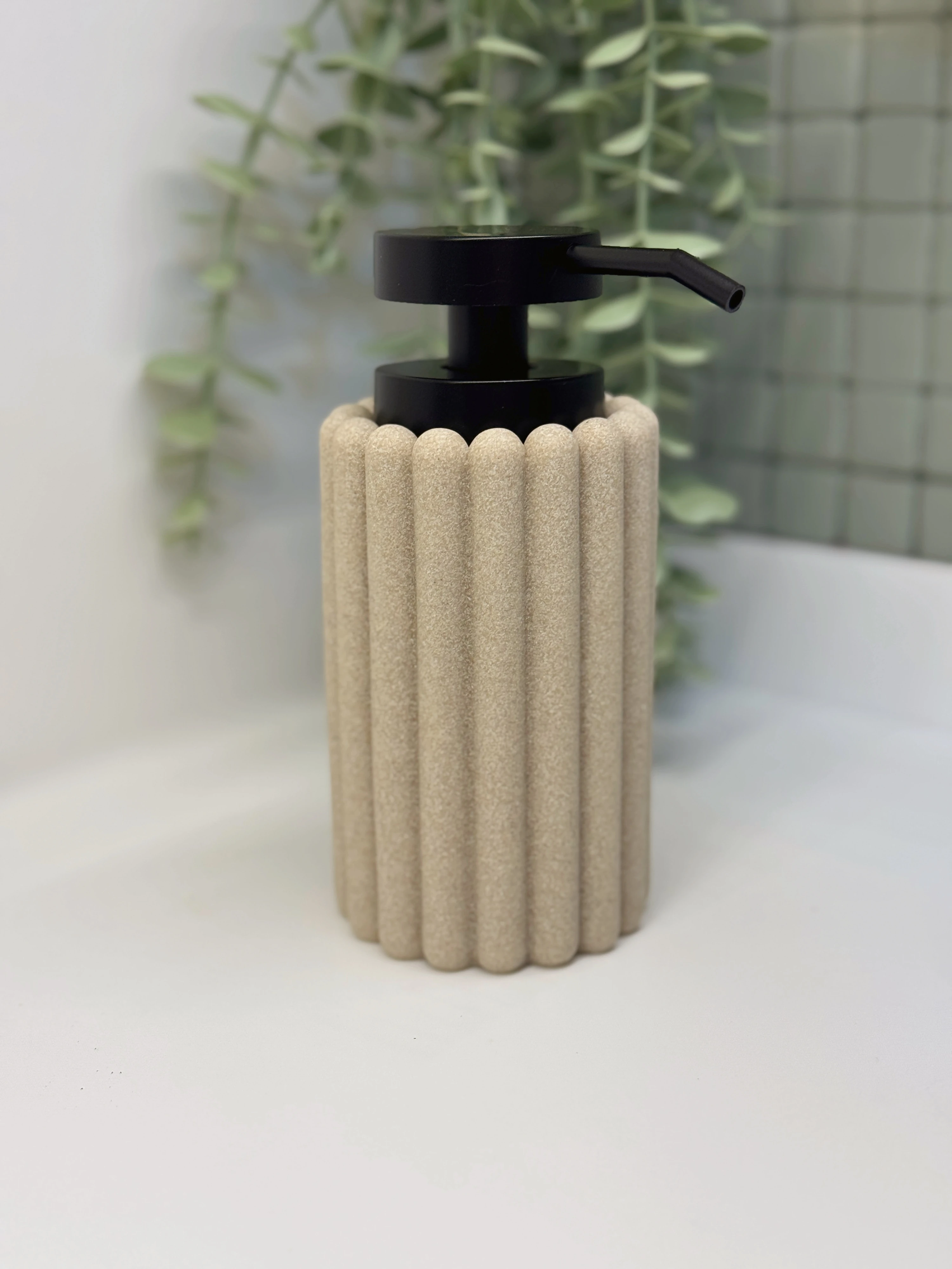 Bej Soft Polyresin Sabunluk