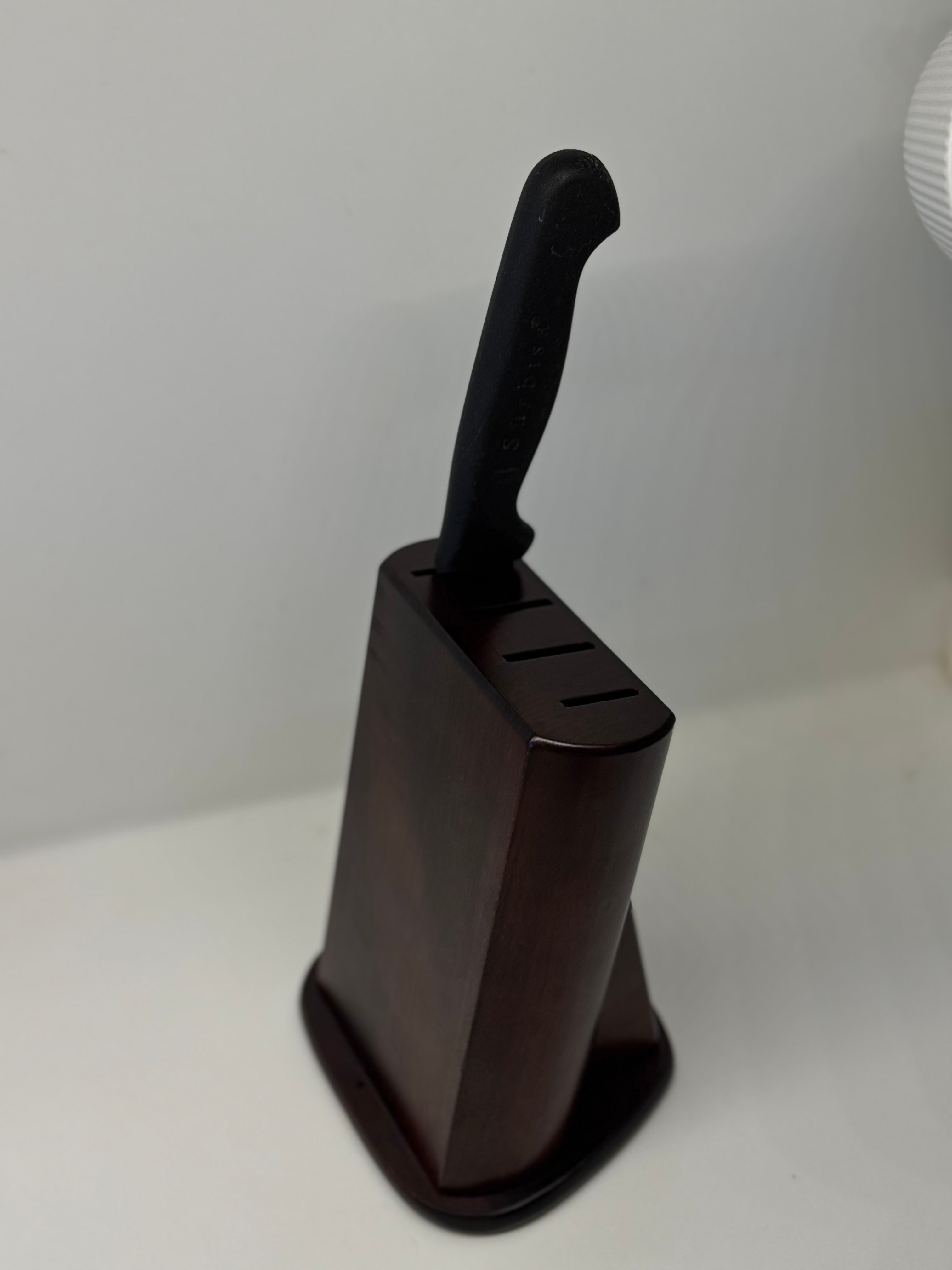 Kestane Ahşap Bıçak Standı