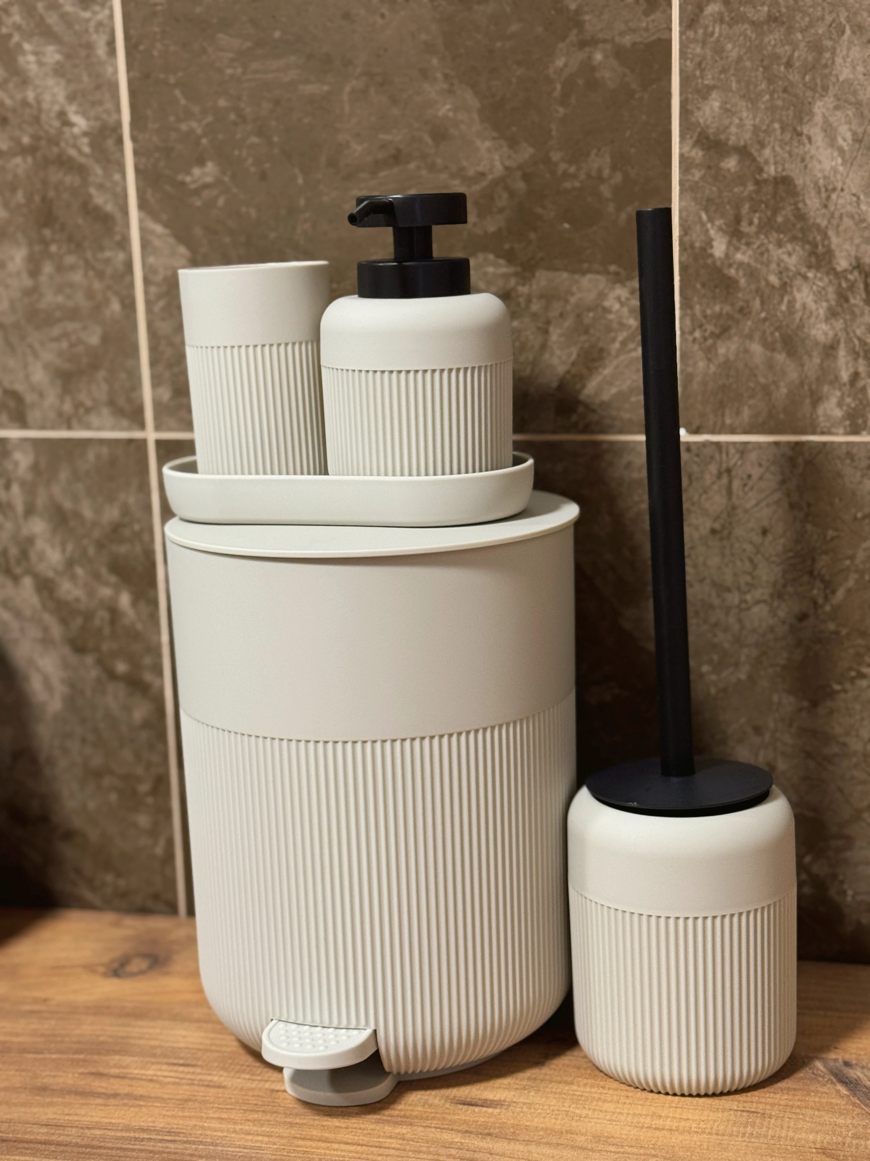 Urban Matte 5’li Banyo Seti Bej