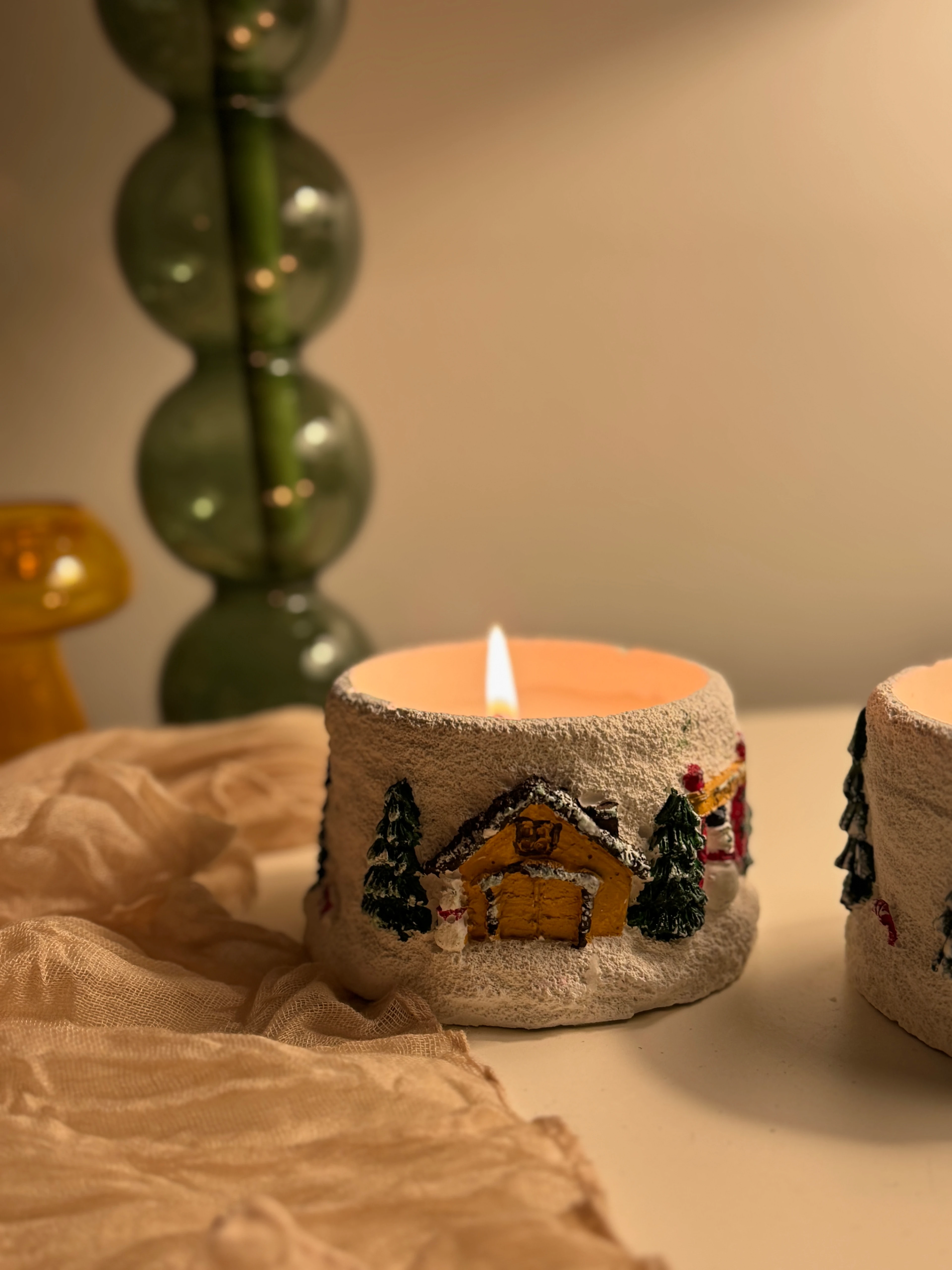 Winter Bliss Dekoratif Mum 