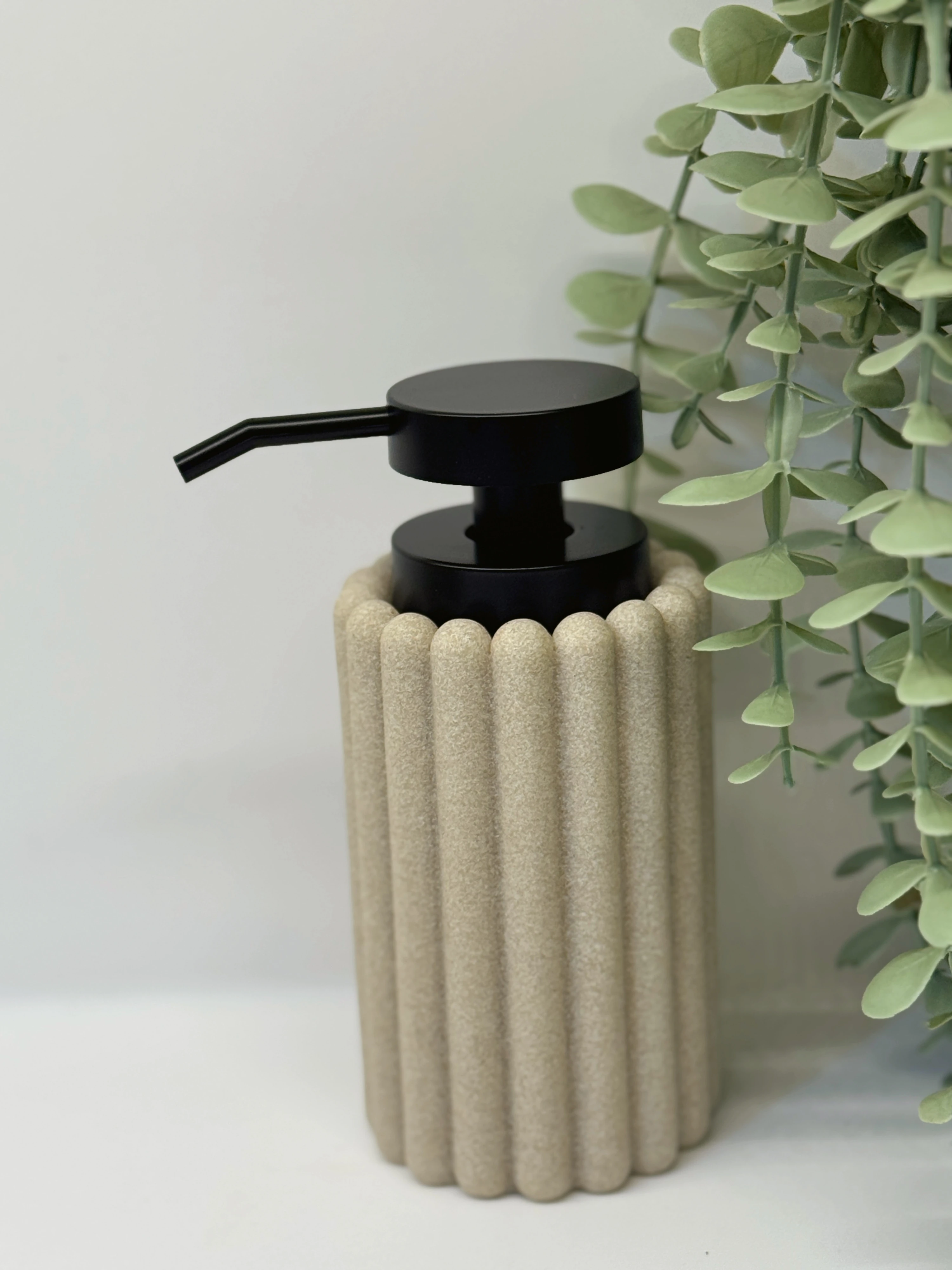 Bej Soft Polyresin Sabunluk