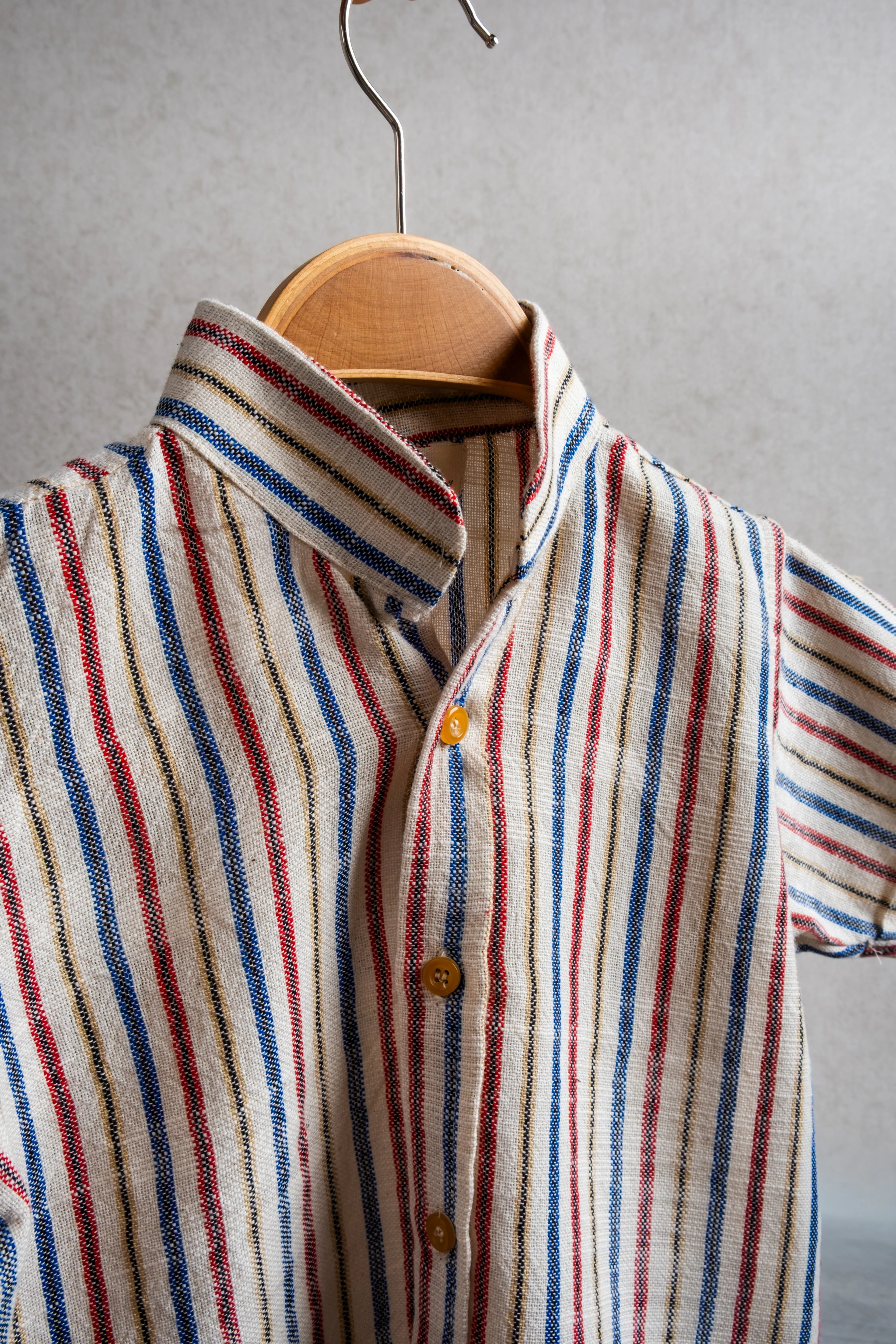 ColorJoy %100 Organik Pamuk Hakim yaka Kısa Kol Gömlek