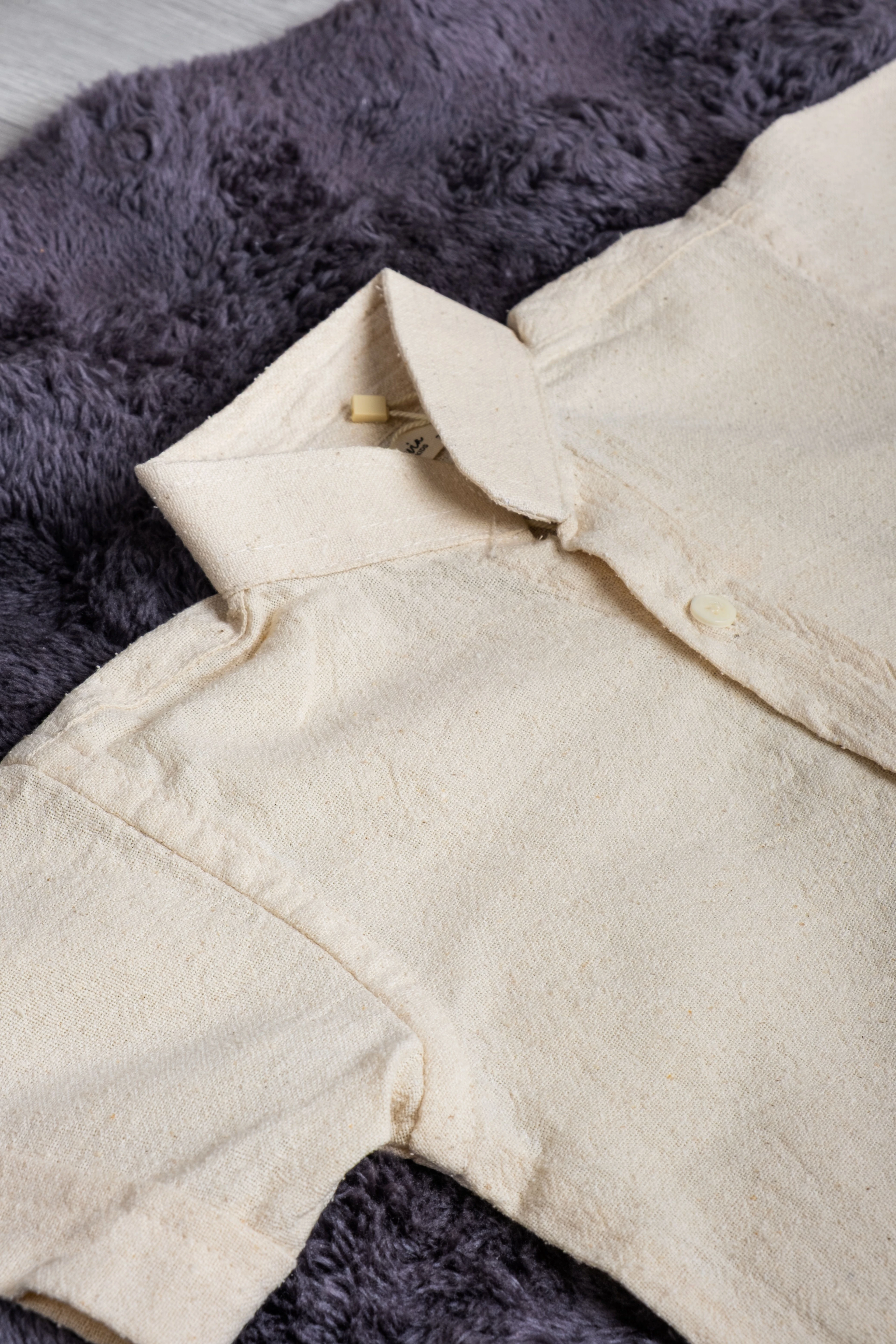 Solevia CotSilque Organik Pamuk-İpek Hakim Yaka Gömlek