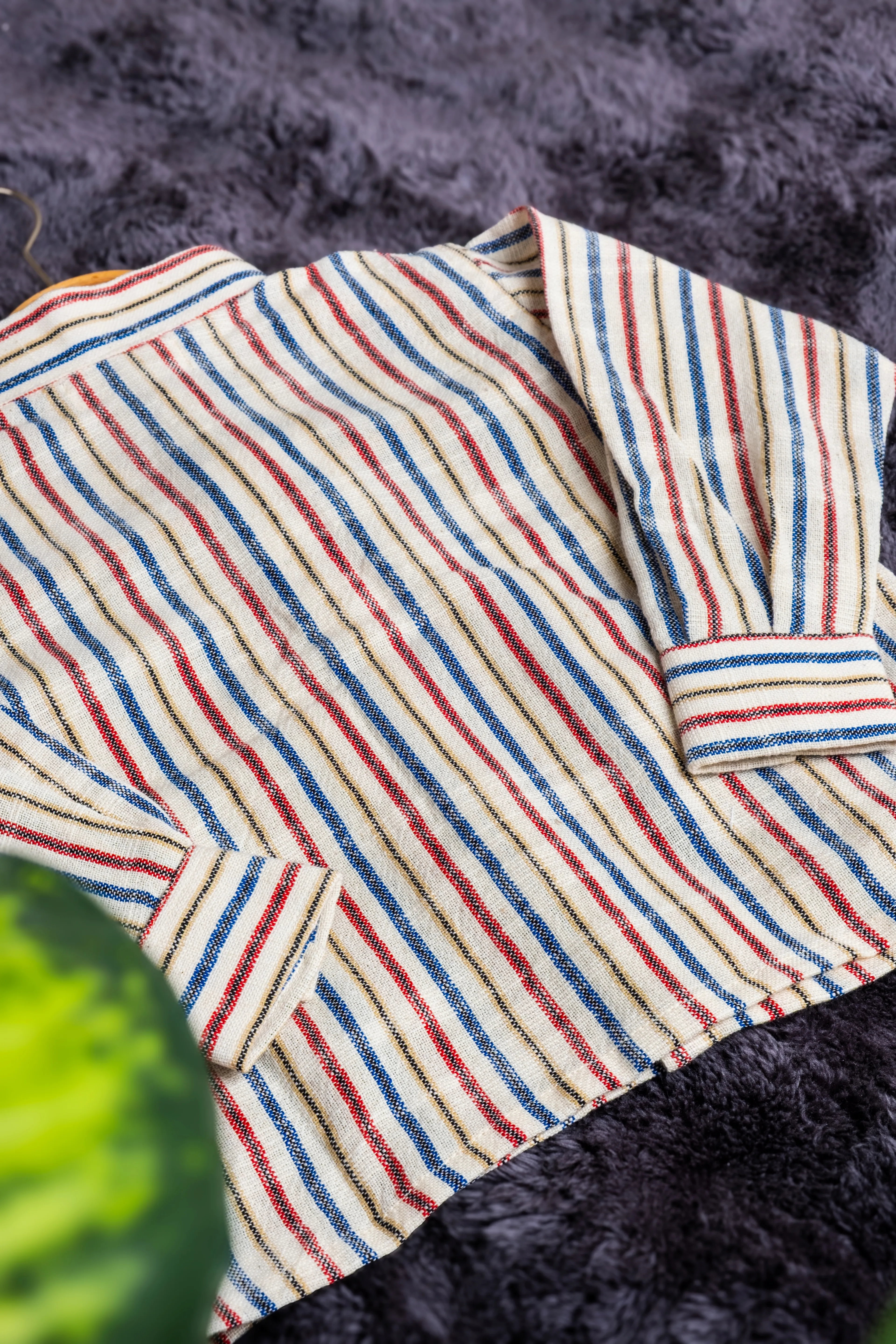 ColorJoy %100 Organik Pamuk Hakim Yaka Uzun kol gömlek