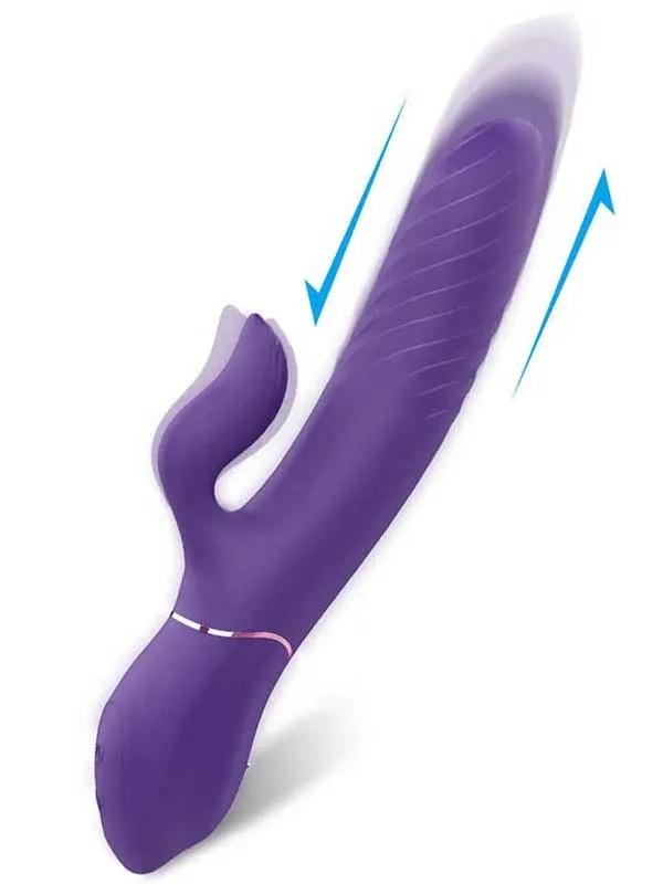 İleri Geri Hareketli Isıtmalı Şarjlı G-Spot Vibratör 21 cm