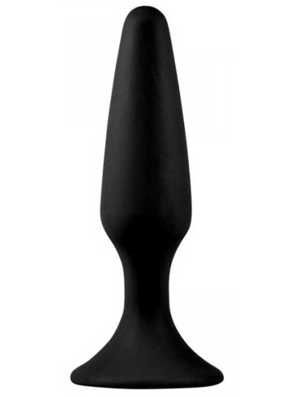 LoveToy Silicone Anal Plug S 11.5 cm Siyah