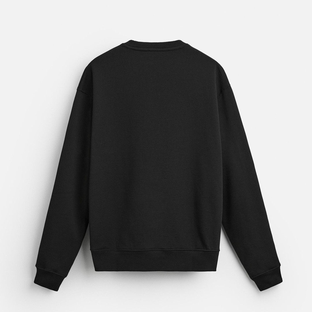 Basic Oversize Sweatshirt - Siyah