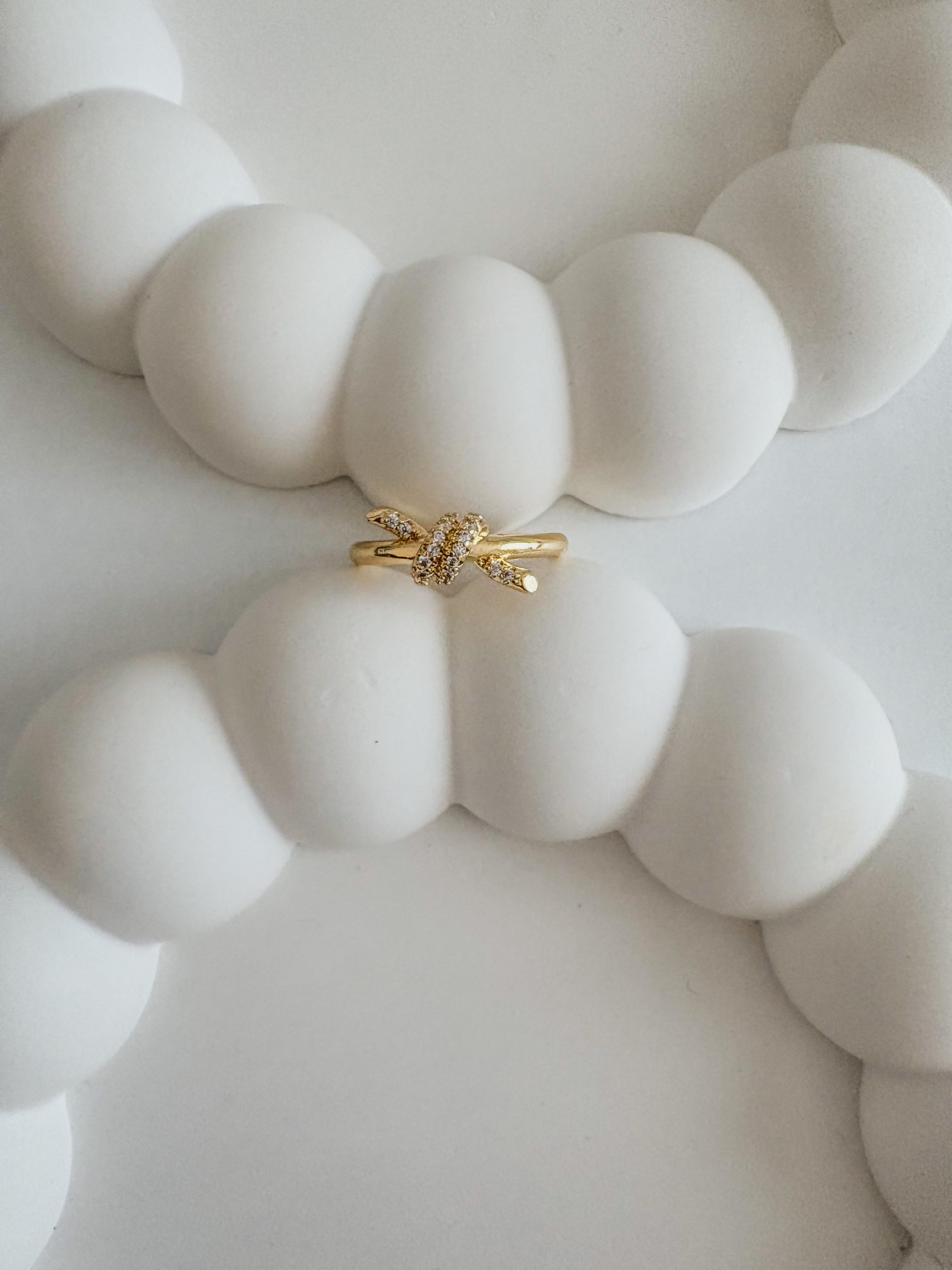 Düğüm Model Yüzük-Gold Renk