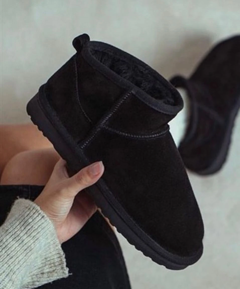 İçi Kürklü Bot- Siyah