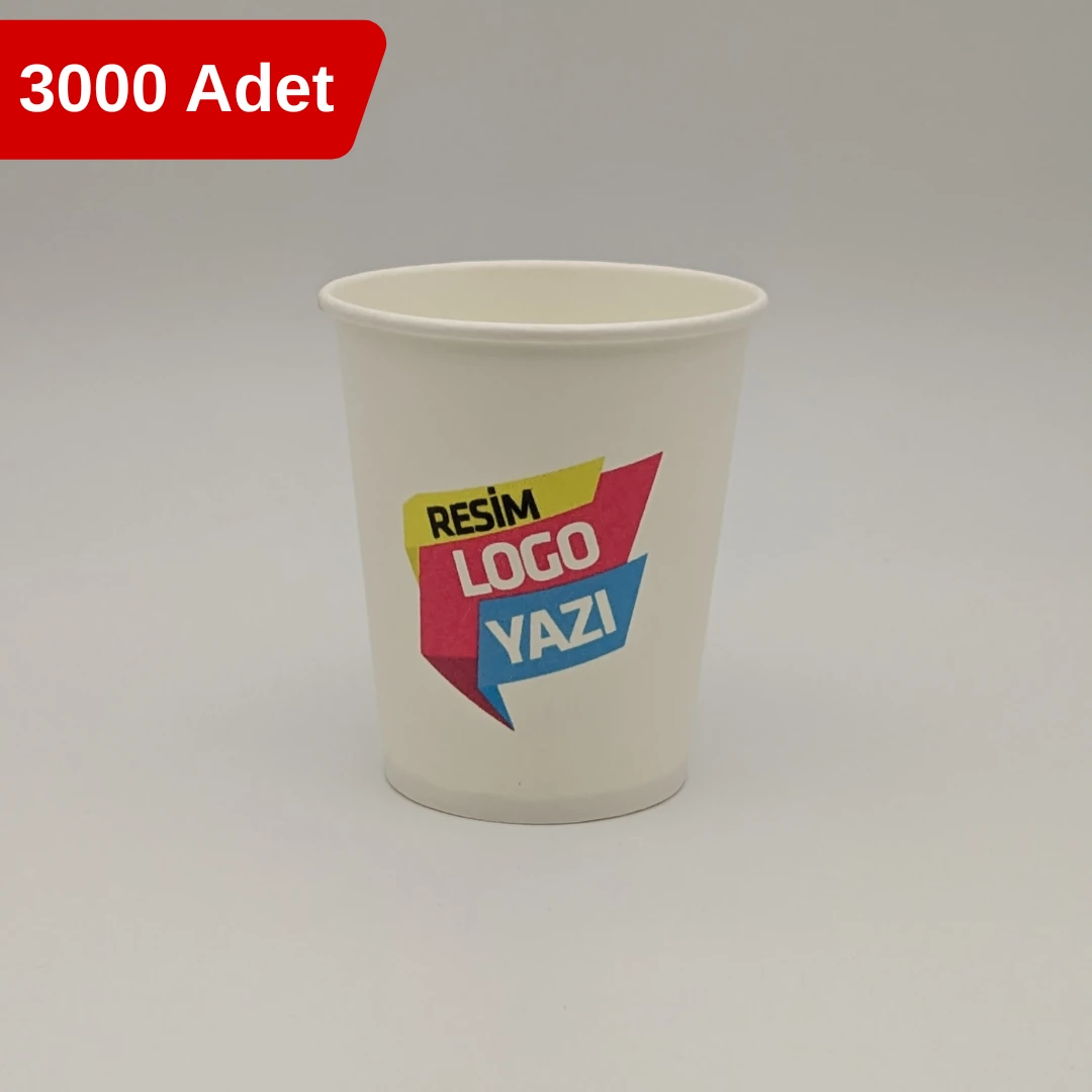 Kişiye Özel Baskılı 7 oz Karton Bardak - 3000 adet