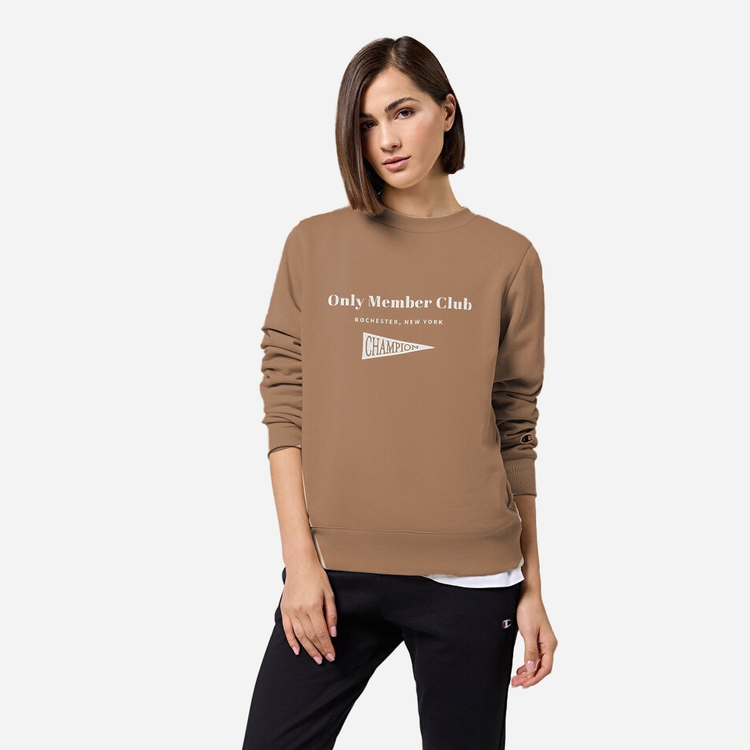 Only Members Club Kadın Sweatshirt - Kahverengi