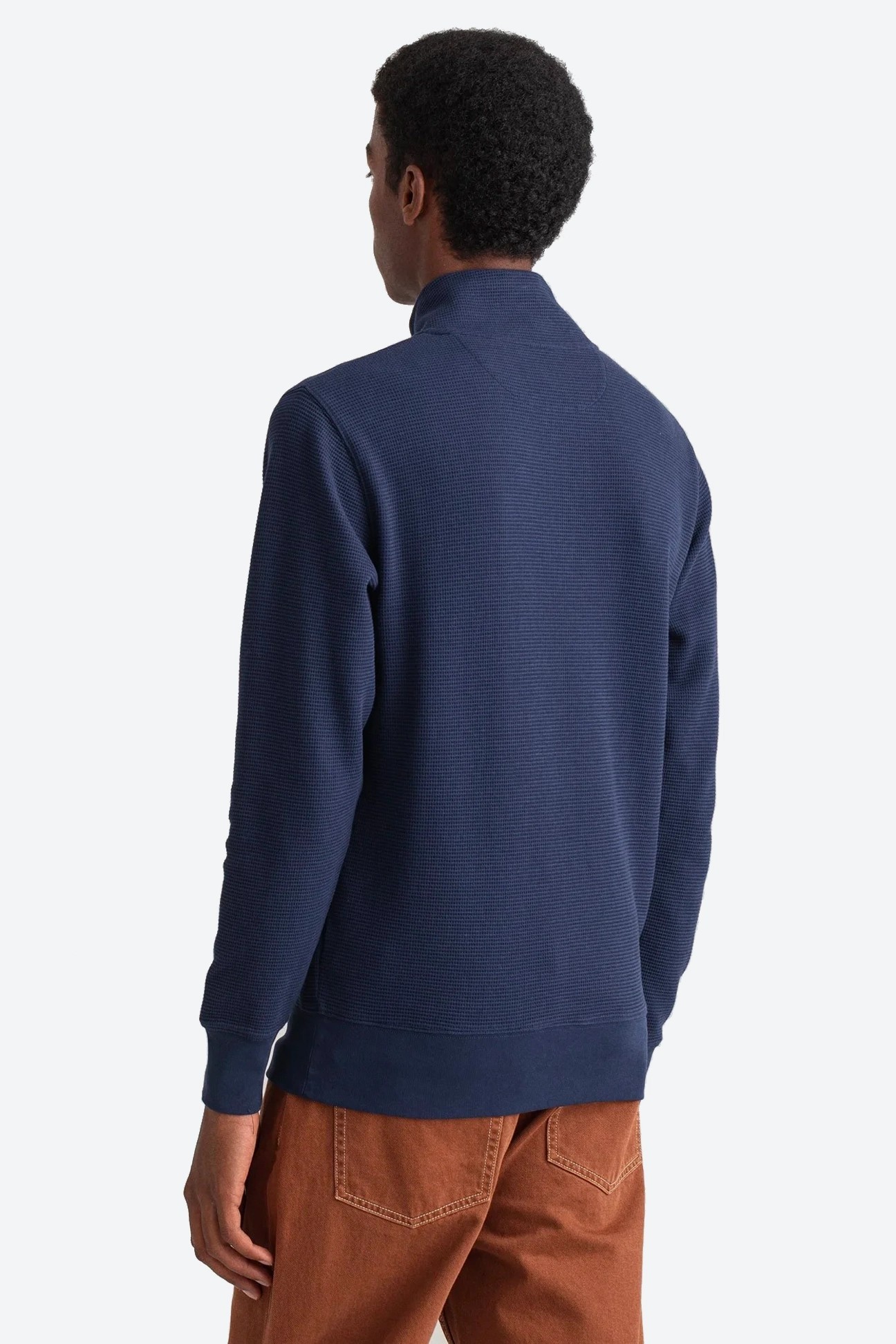 Regular Fit Yarım Fermuarlı Sweatshirt - Lacivert