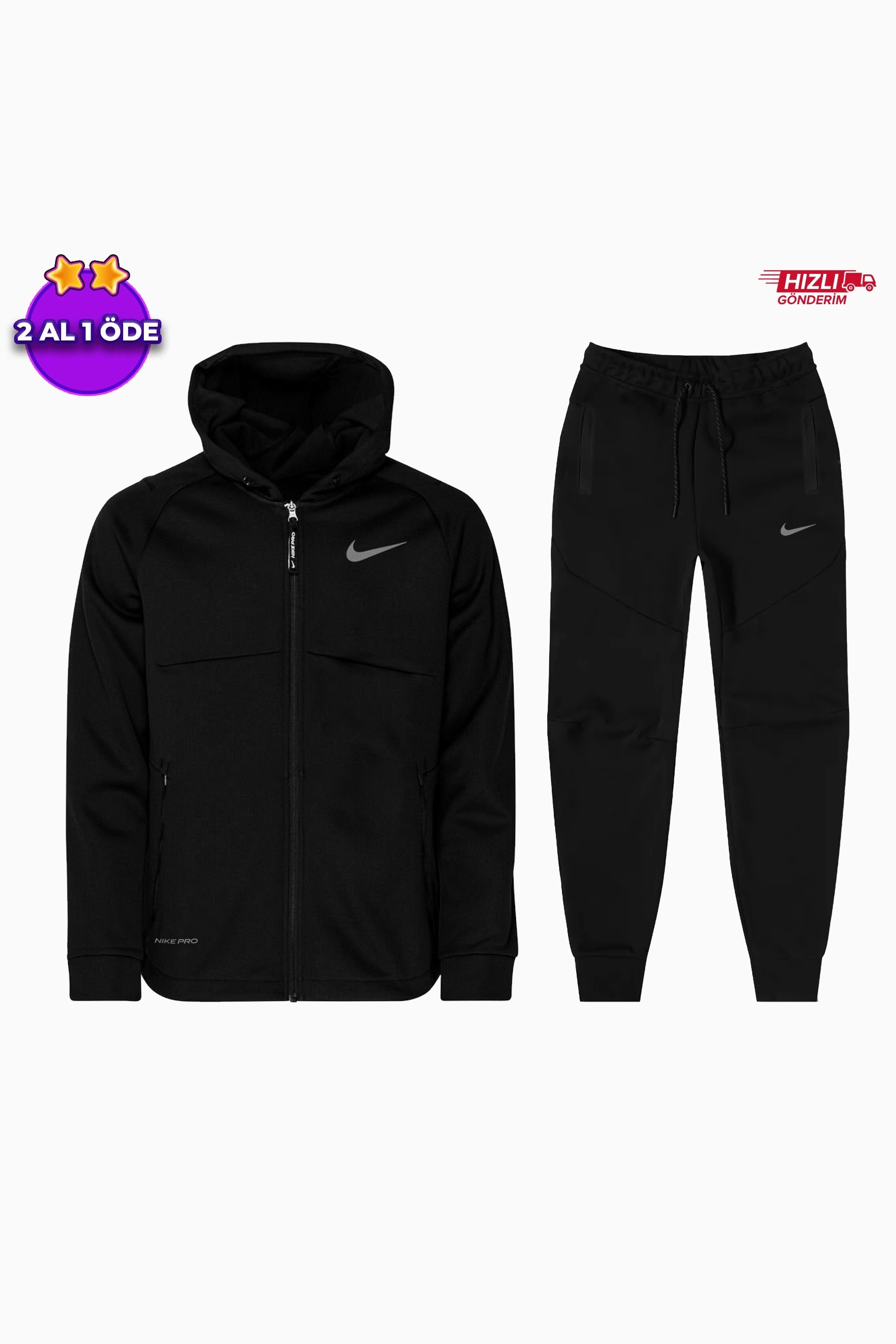 Pro Therma-FIT Sphere Full-Zip Set - Siyah