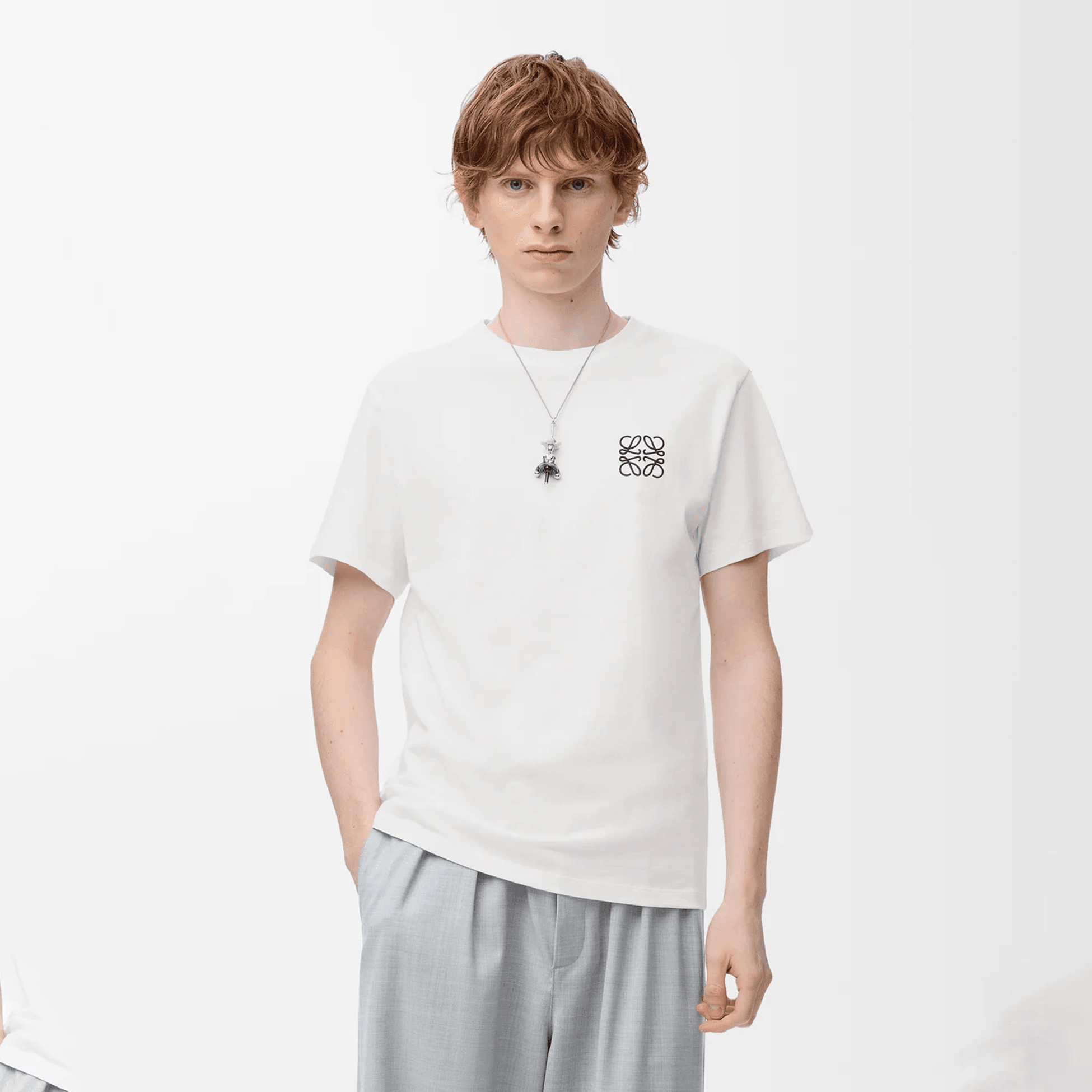 Regular fit T-shirt in cotton - Beyaz