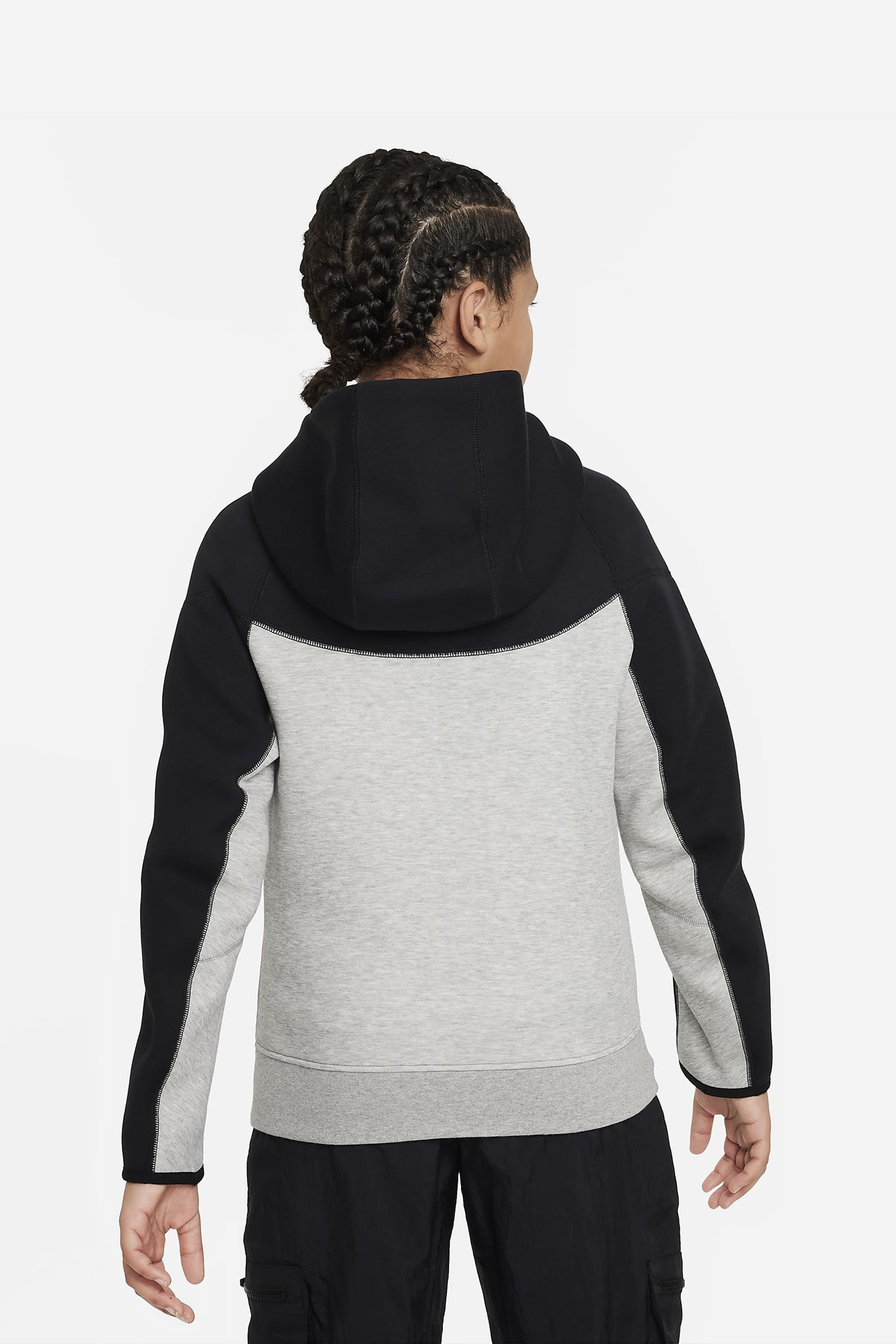Çocuk Yeni Tech Fleece Eşofman Takımı - Siyah/Gri