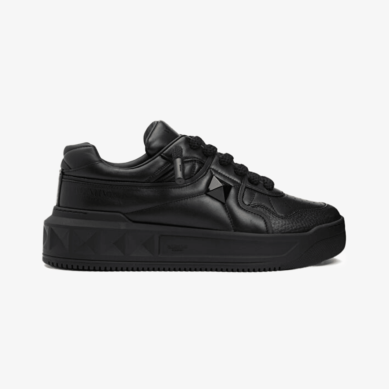 Valentino Garavani Deri Sneaker - Siyah