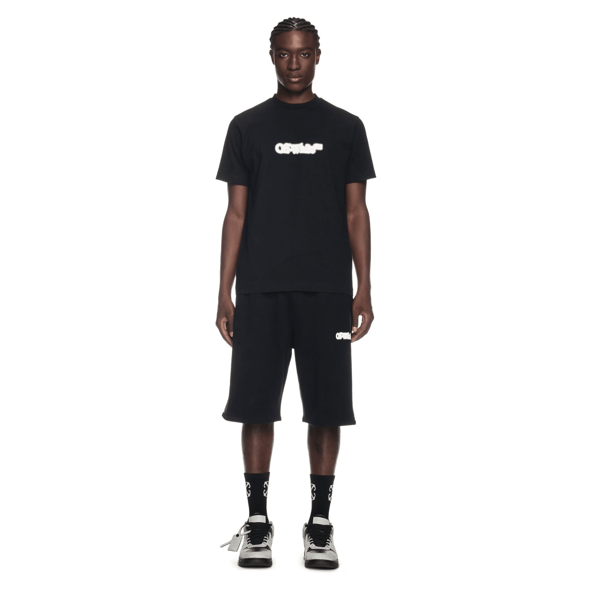 Black Spray Arrow T-Shirt - Siyah