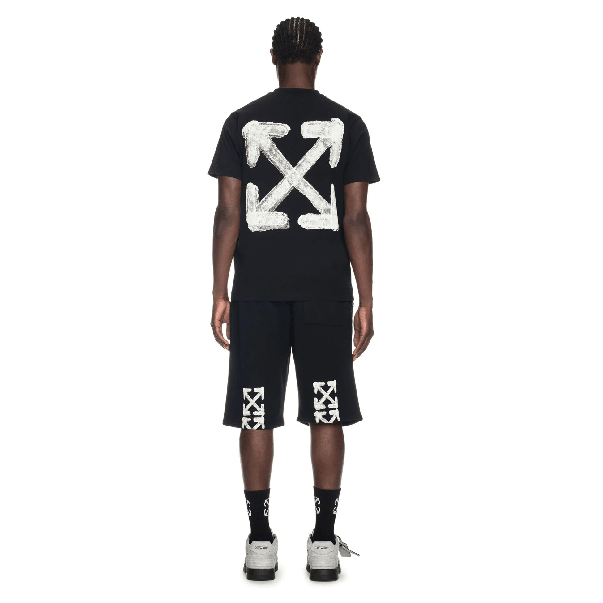 Black Spray Arrow T-Shirt - Siyah
