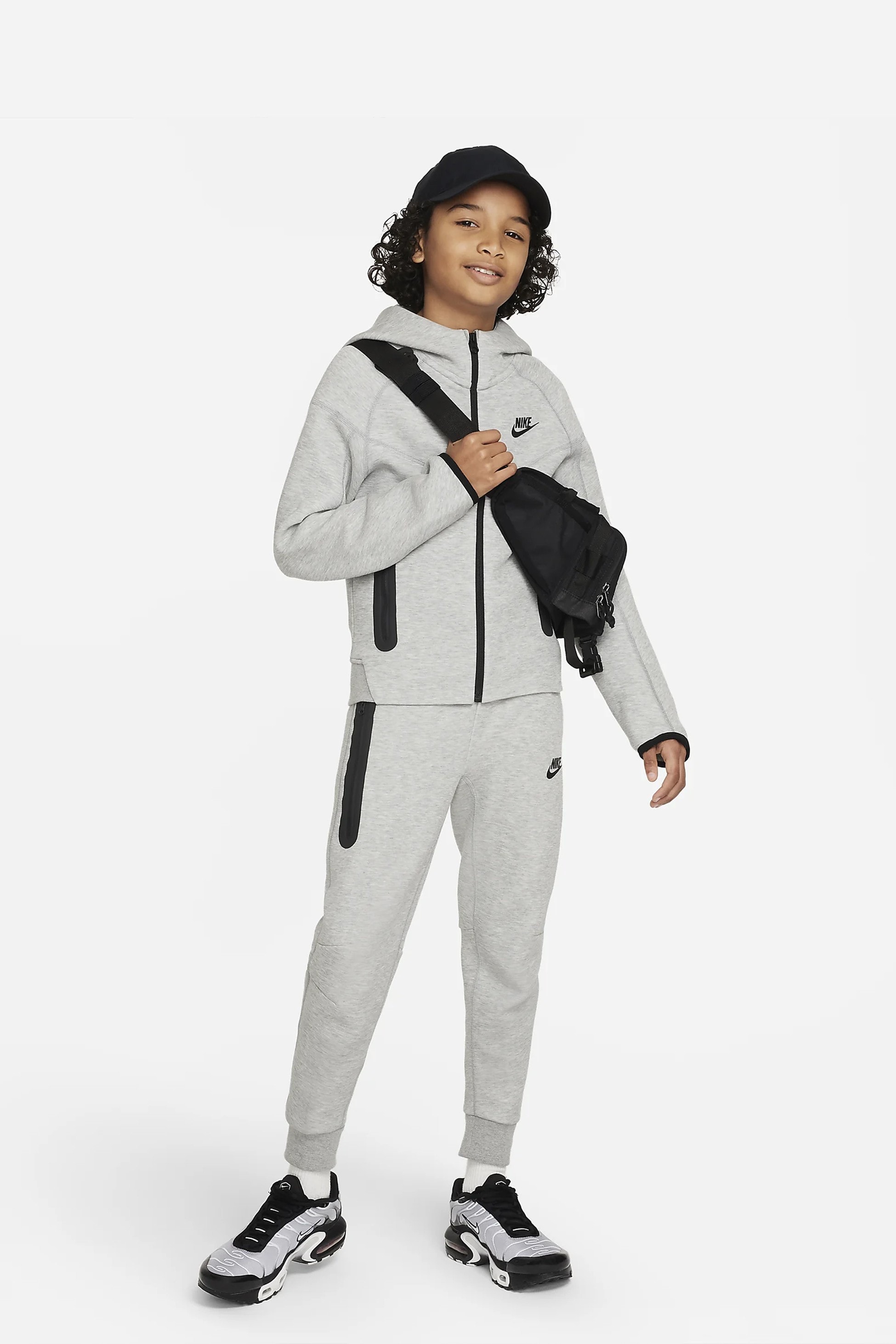 Çocuk Yeni Tech Fleece Eşofman Takımı - Gri