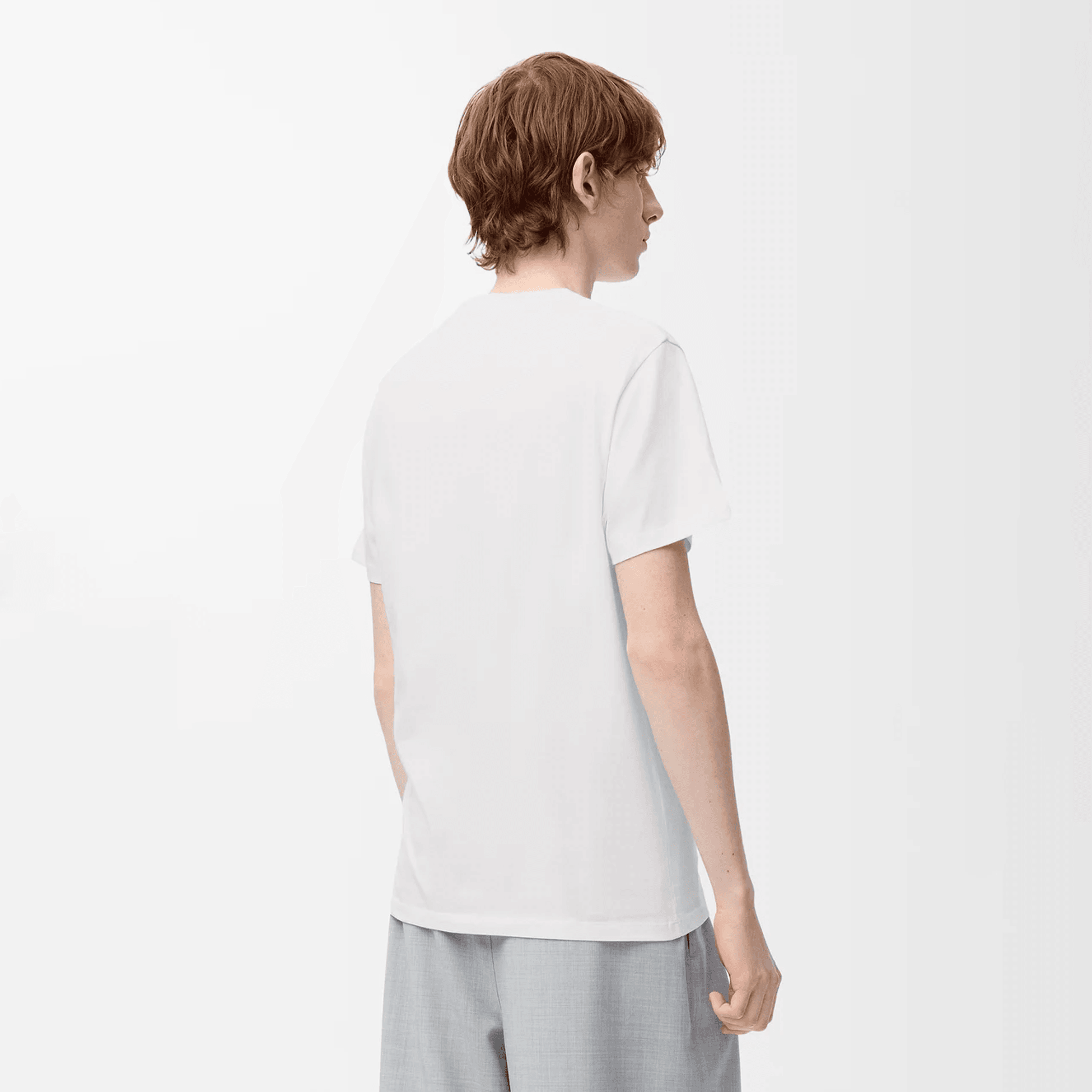 Regular fit T-shirt in cotton - Beyaz