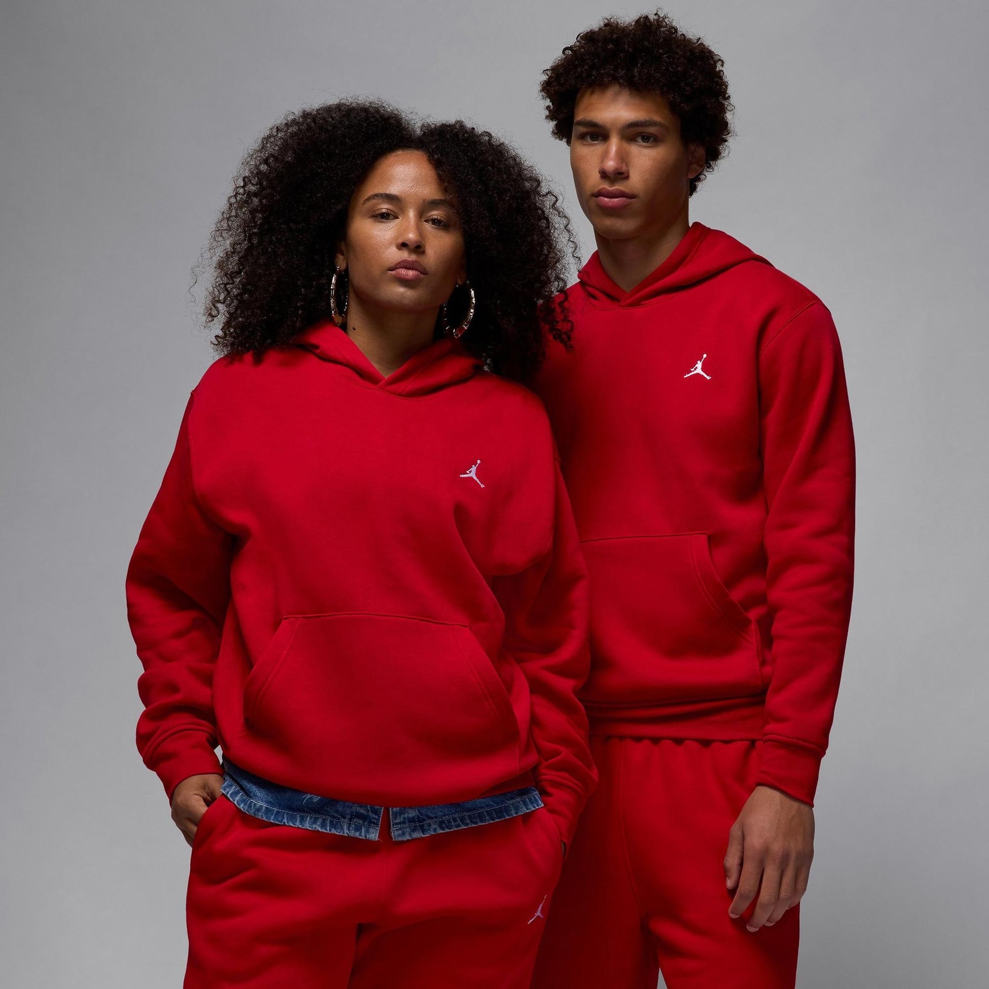 Jordan Brooklyn Fleece Hoodie - Kırmızı