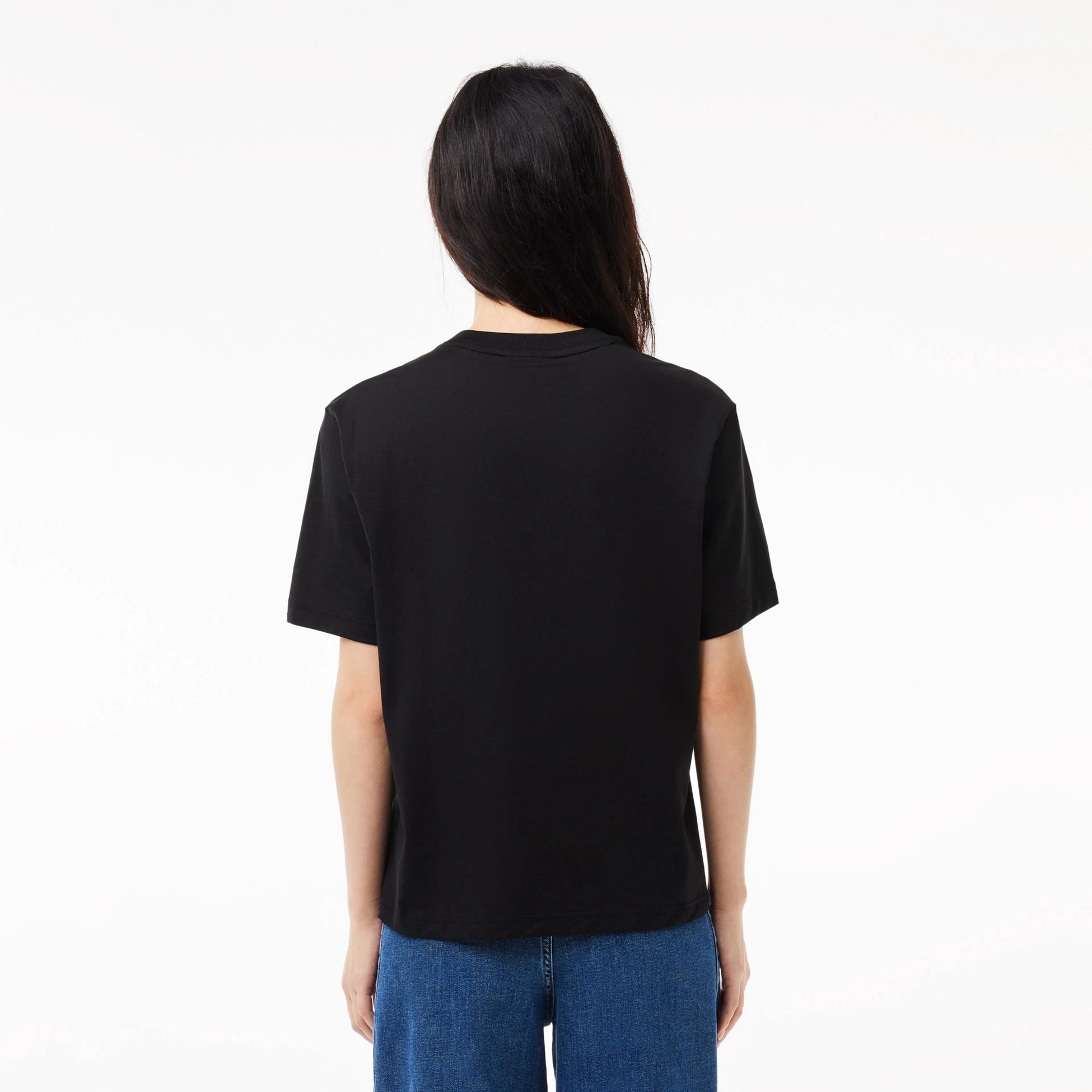 Classic Fit Bisiklet Yaka Kadın T-Shirt