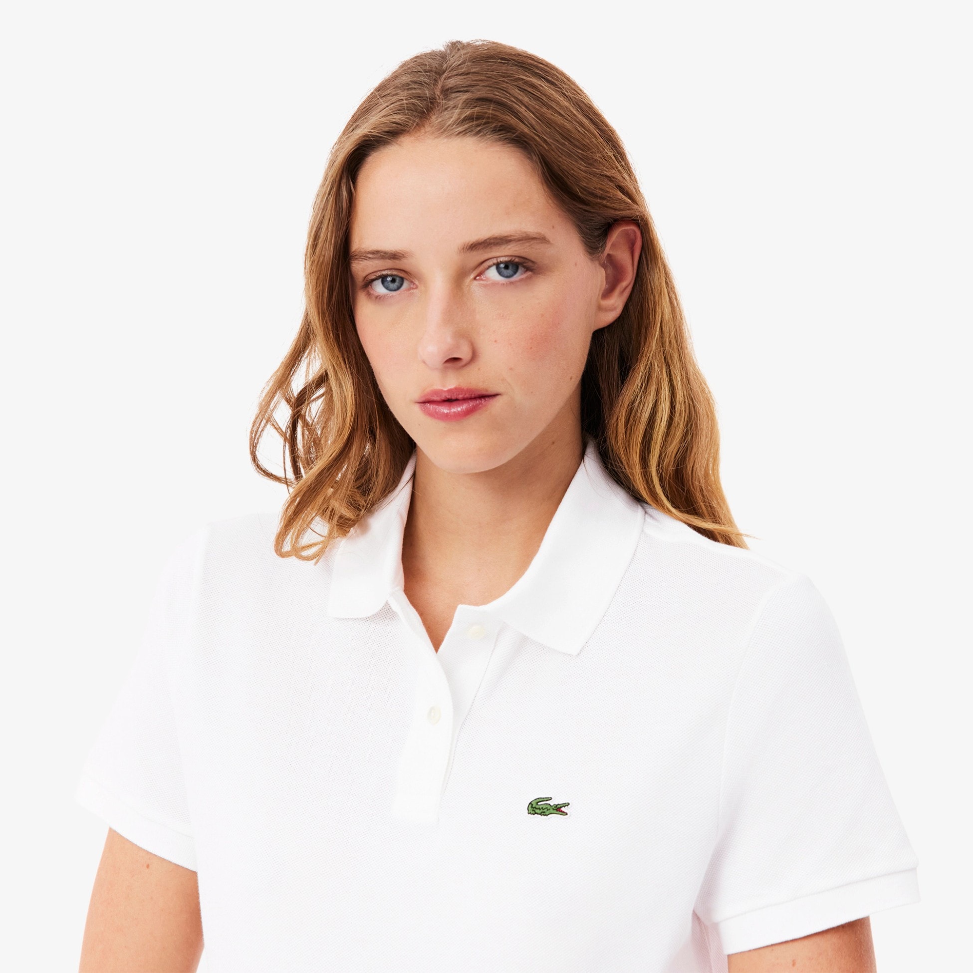 Classic Fit L1212 Kadın Polo - Beyaz