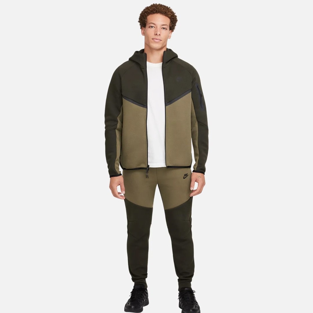 Tech Full-Zip Windrunner Hoodie - Sequoia/Medium Olive/Black