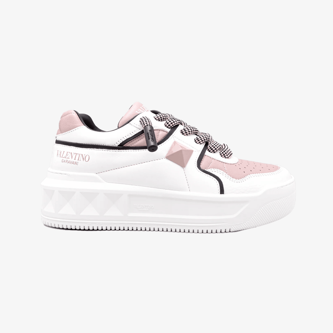 Sneakers Blancos Rosado Valentino One Stud