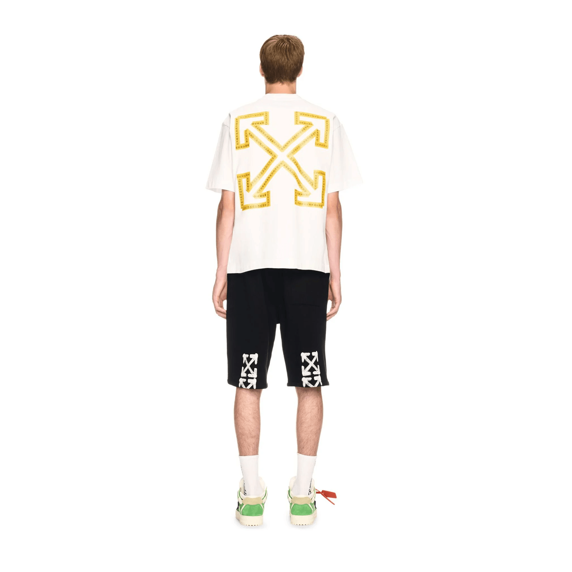 Arrow-print T-shirt - Beyaz