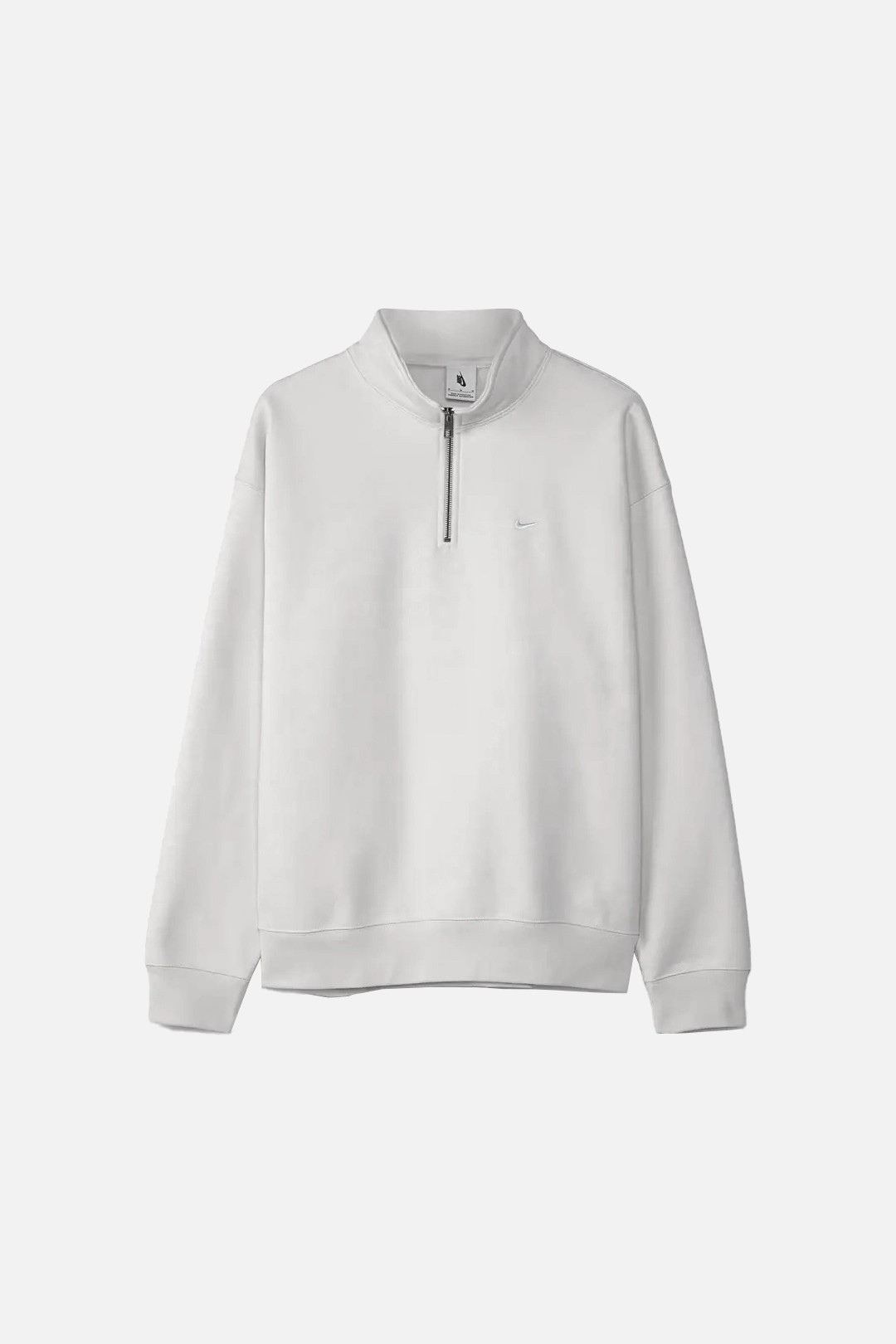 Solo Swoosh Çeyrek Fermuarlı Üst - Off-White