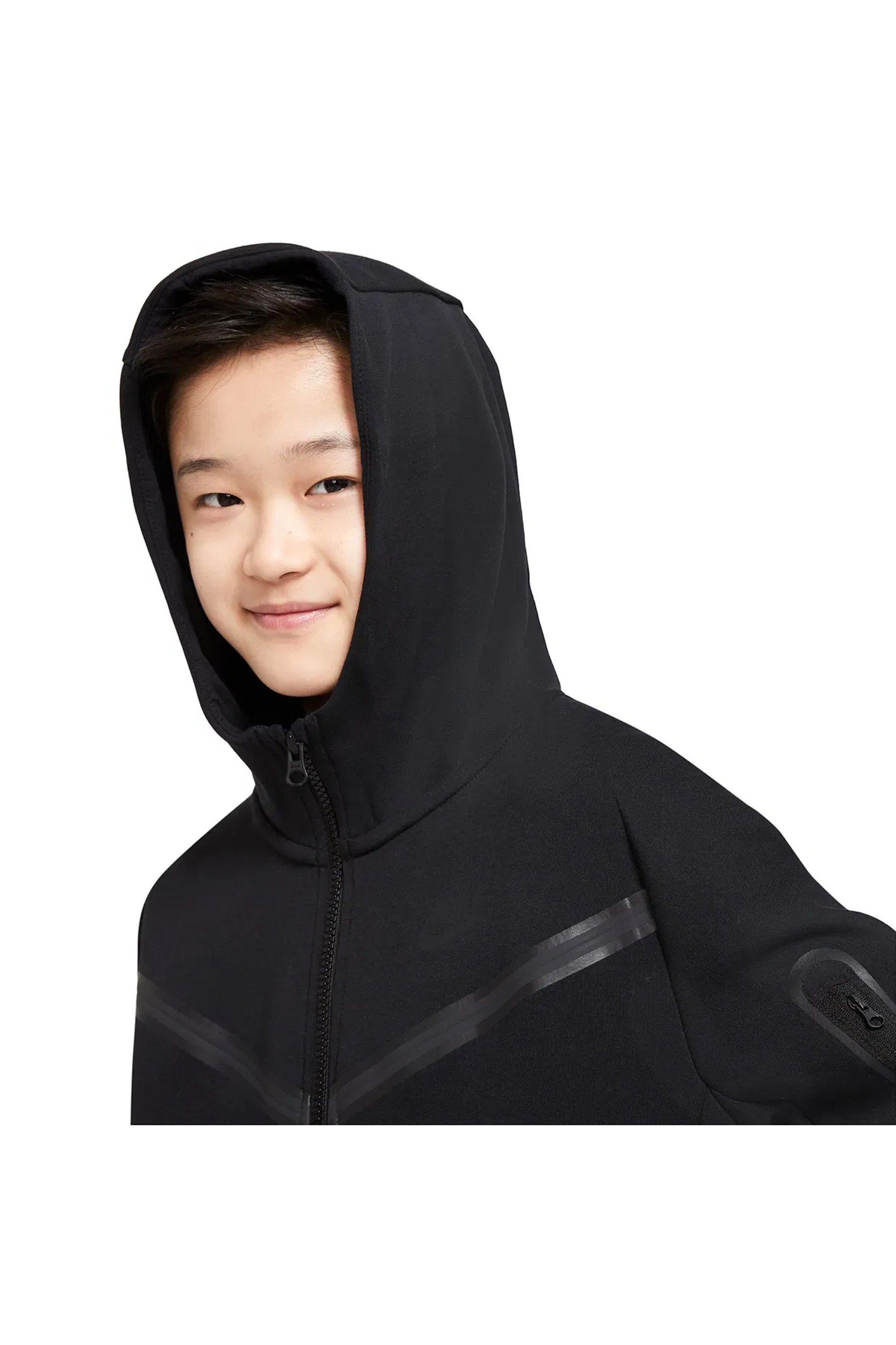 Çocuk Tech Fleece Eşofman Takımı - Siyah