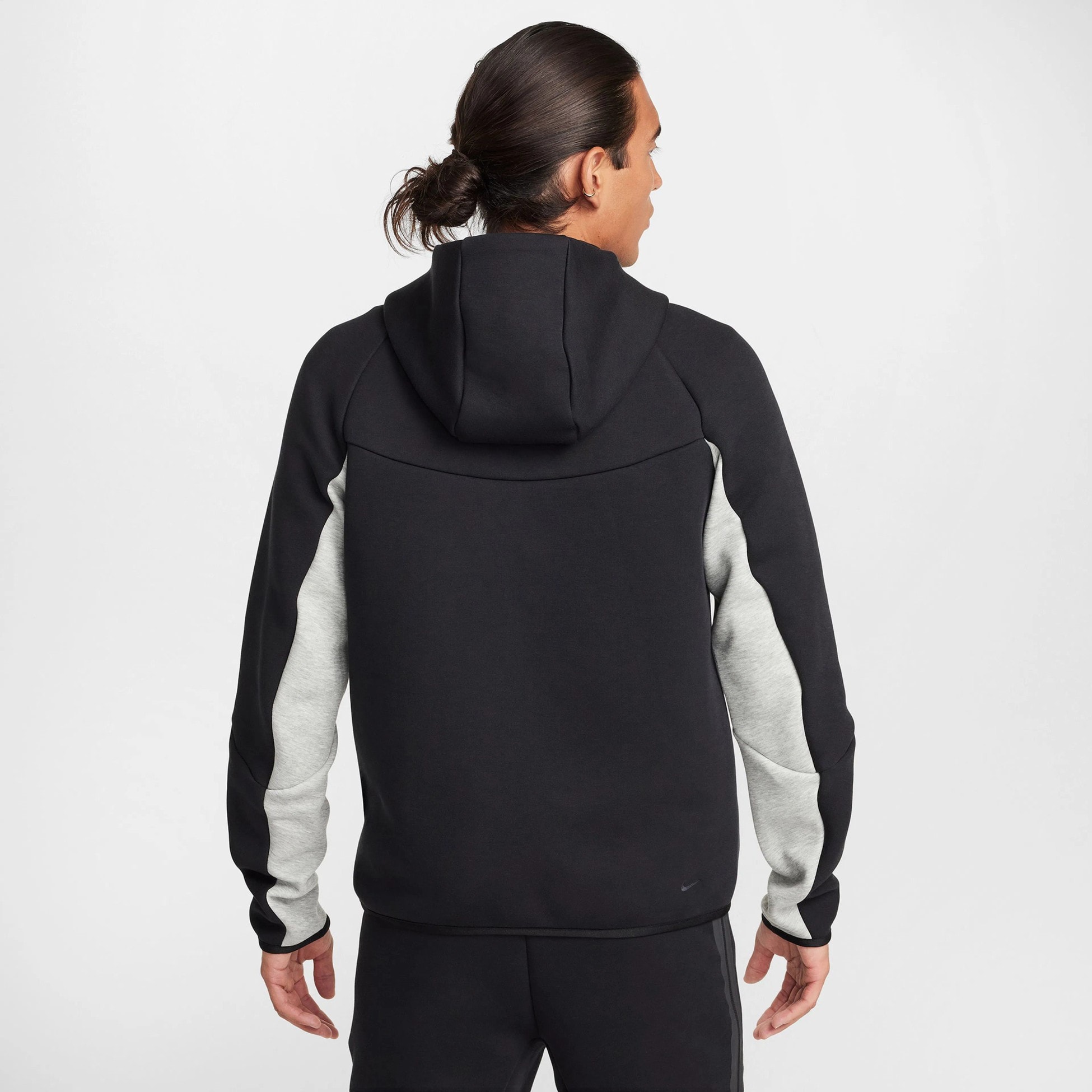 Tech Full-Zip Windrunner Hoodie - Dark Grey Heather / Black