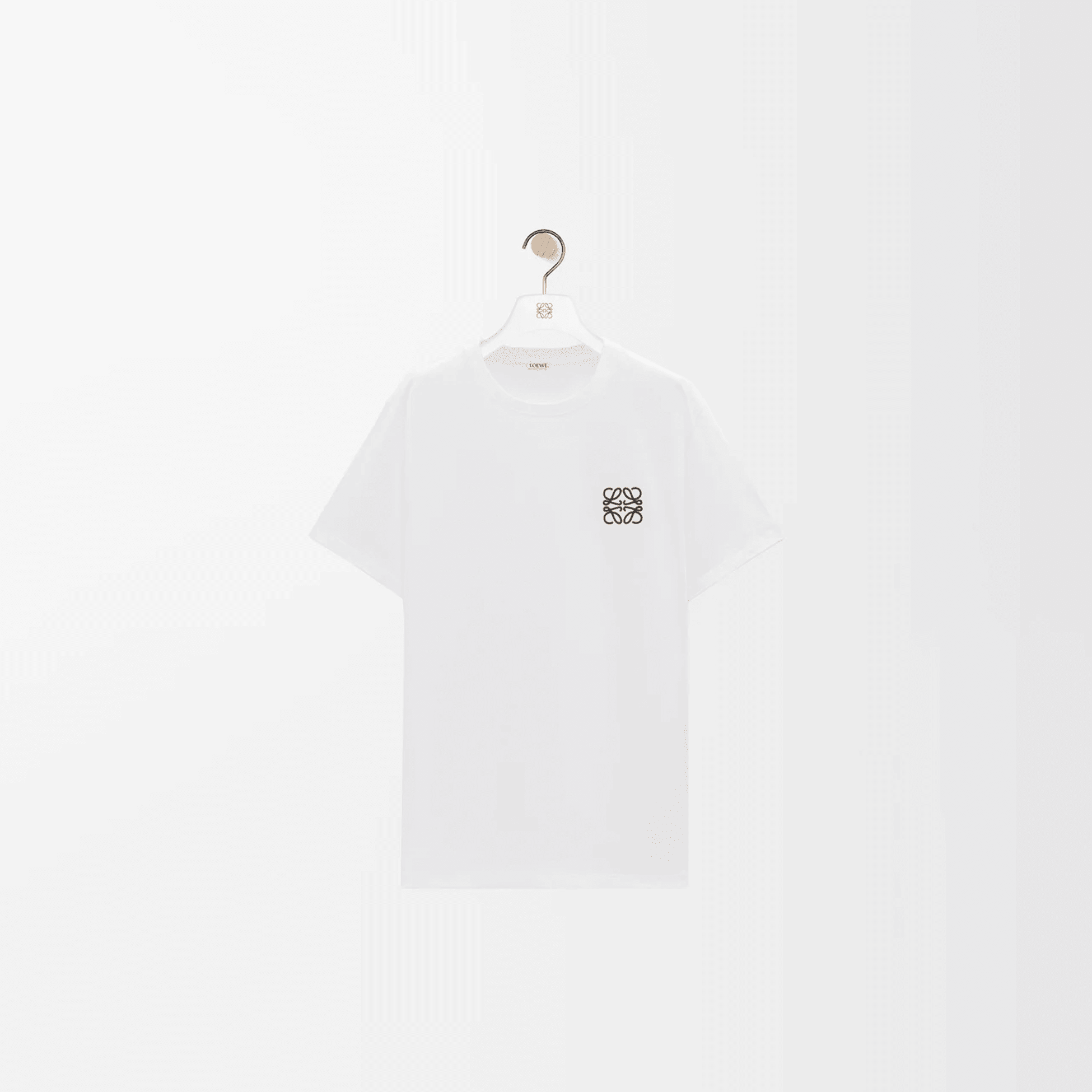 Regular fit T-shirt in cotton - Beyaz
